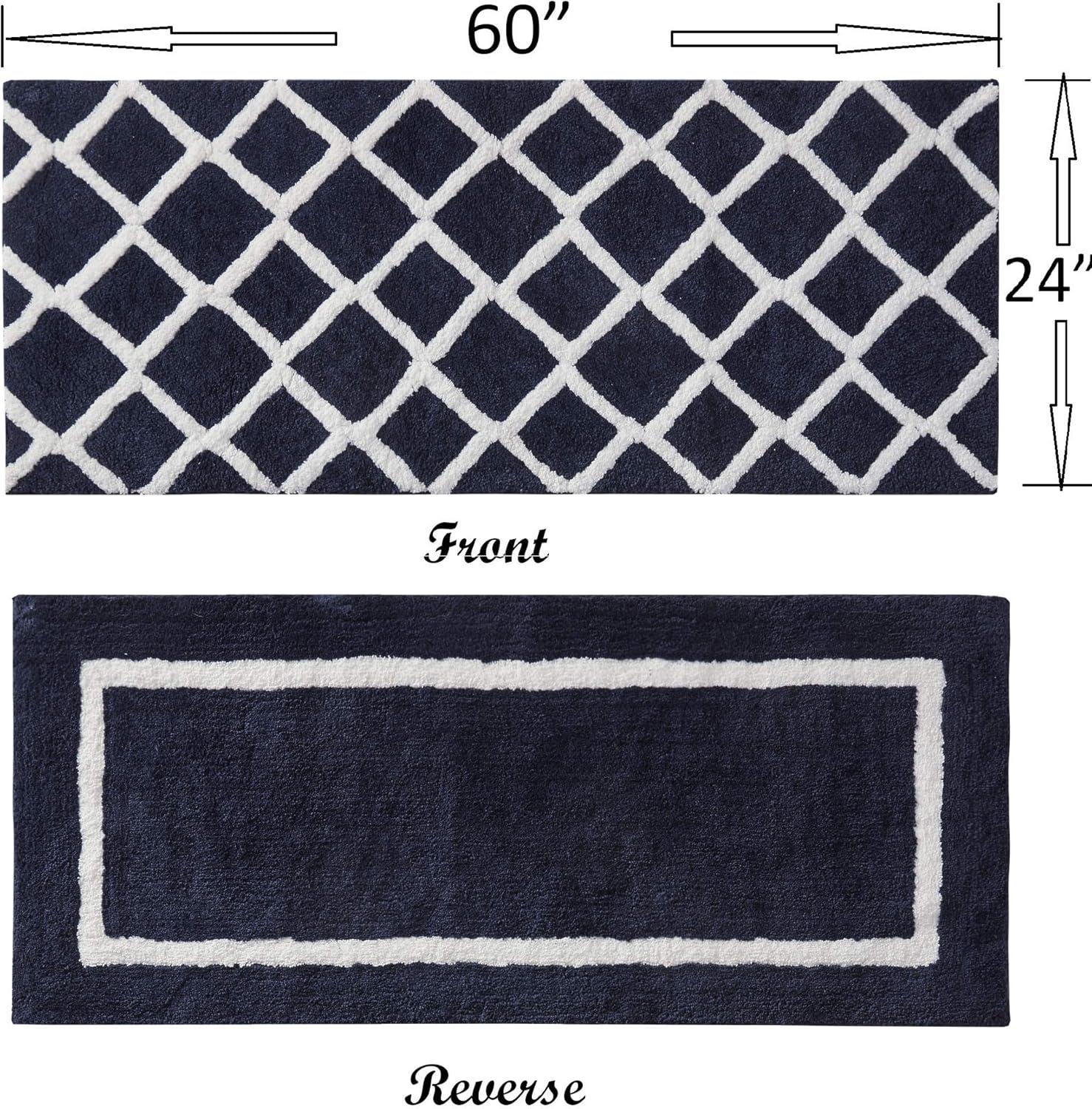 Madison Park Bittman Reversible High Pile Tufted Bath Rug