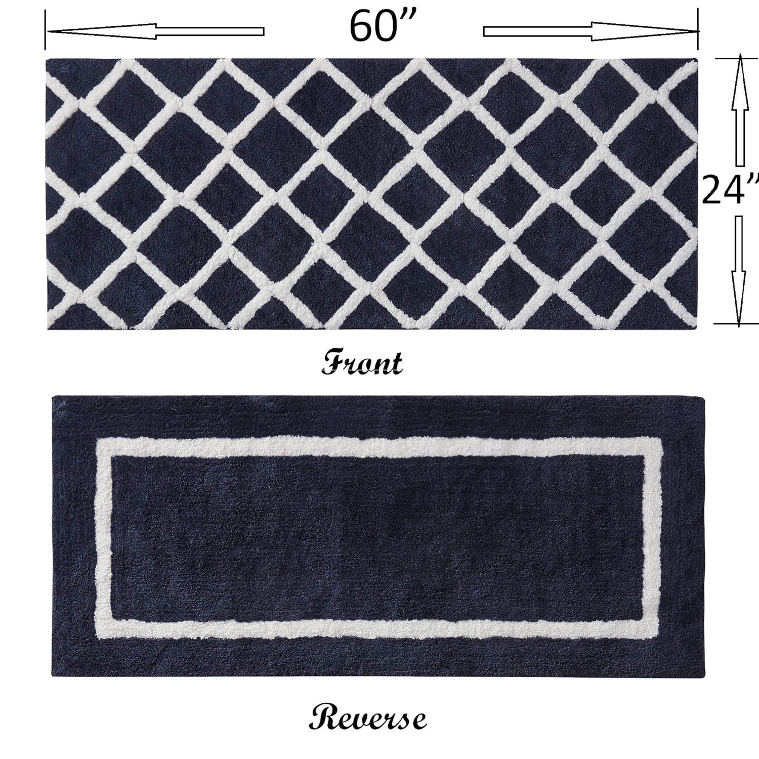 Madison Park Bittman Reversible High Pile Tufted Bath Rug
