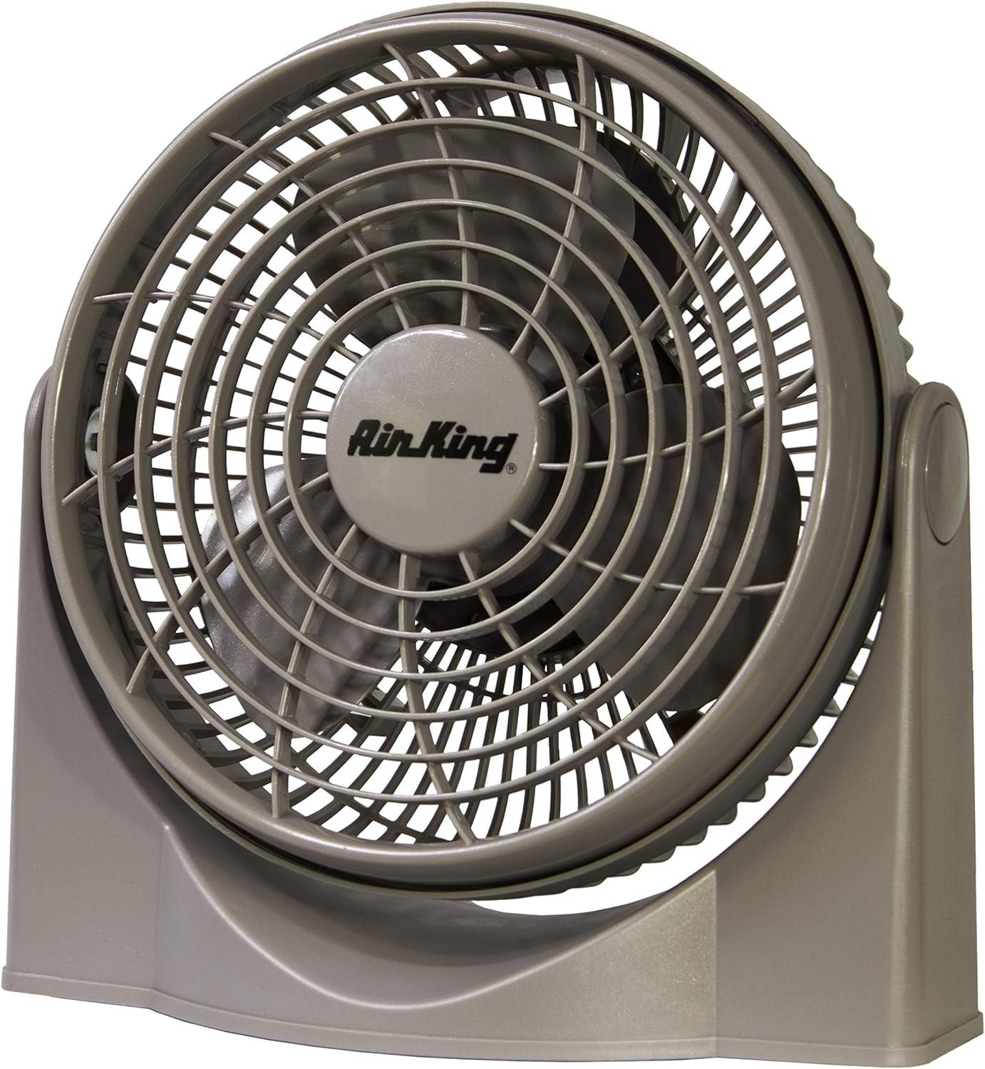 Air King 9530 9 in. High Performance 3 Speed Table Pivot Fan Gray