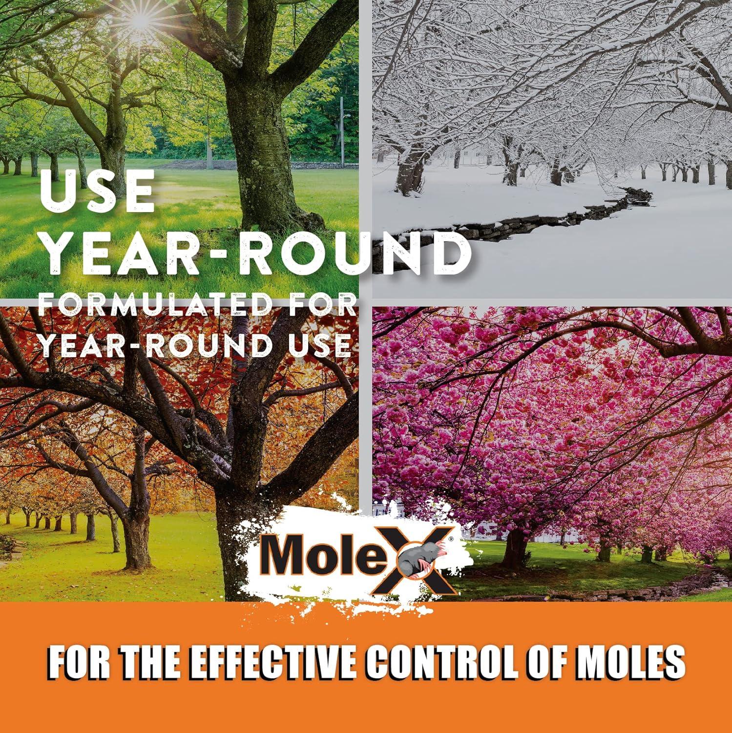 MoleX, Safely Eliminate All Species of Moles - 8oz Bag EcoClear Products 620204-6D