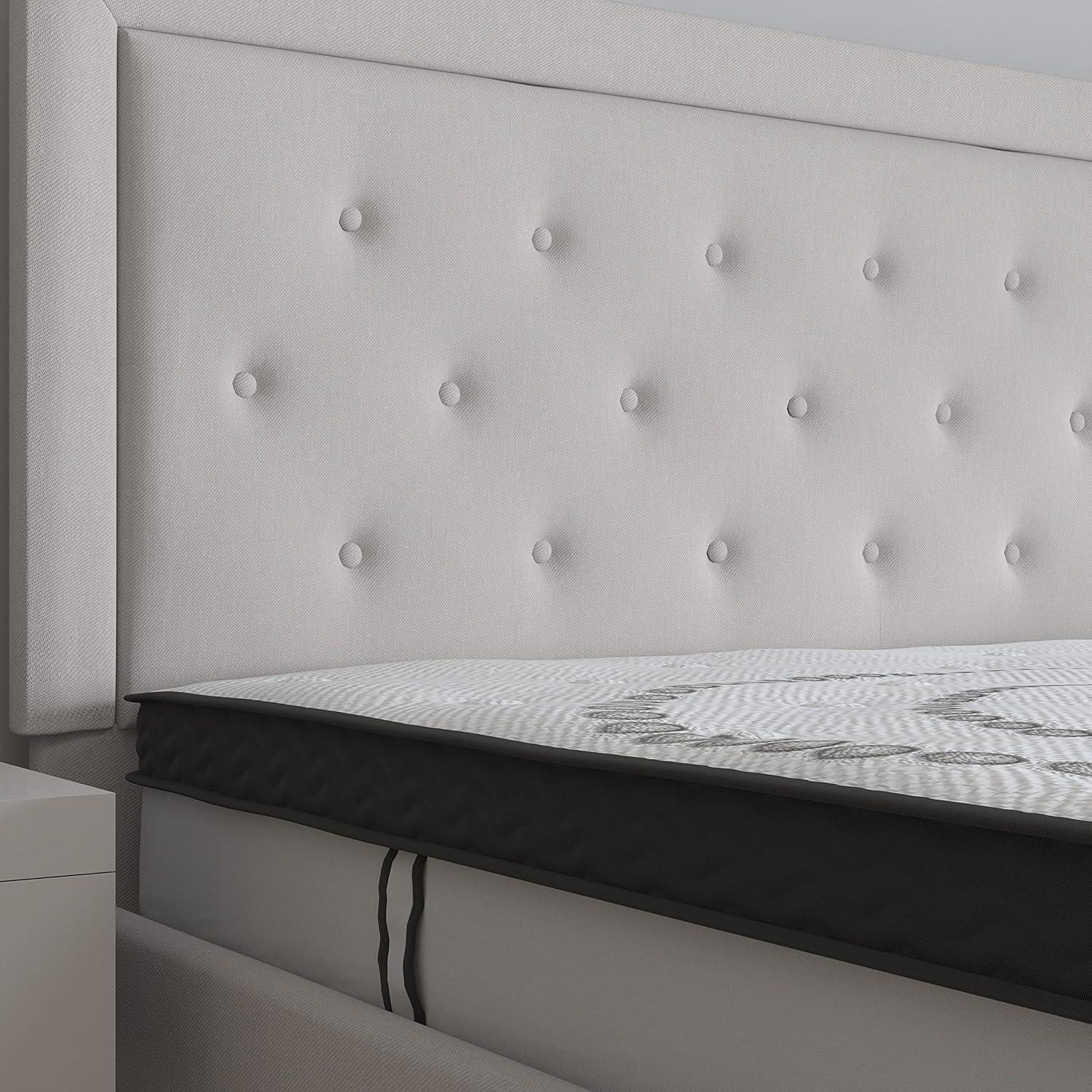 Merrick Lane 10 Inch Hybrid Full Size Mattress CertiPUR-US Certified Foam & Pocket Spring Mattress in a Box