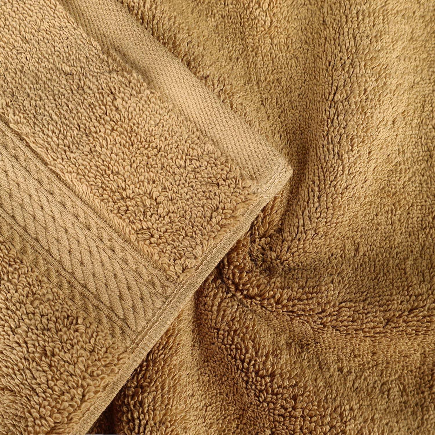 Superior 800 GSM Egyptian Cotton 9-Piece Heavyweight Towel Set, Toast