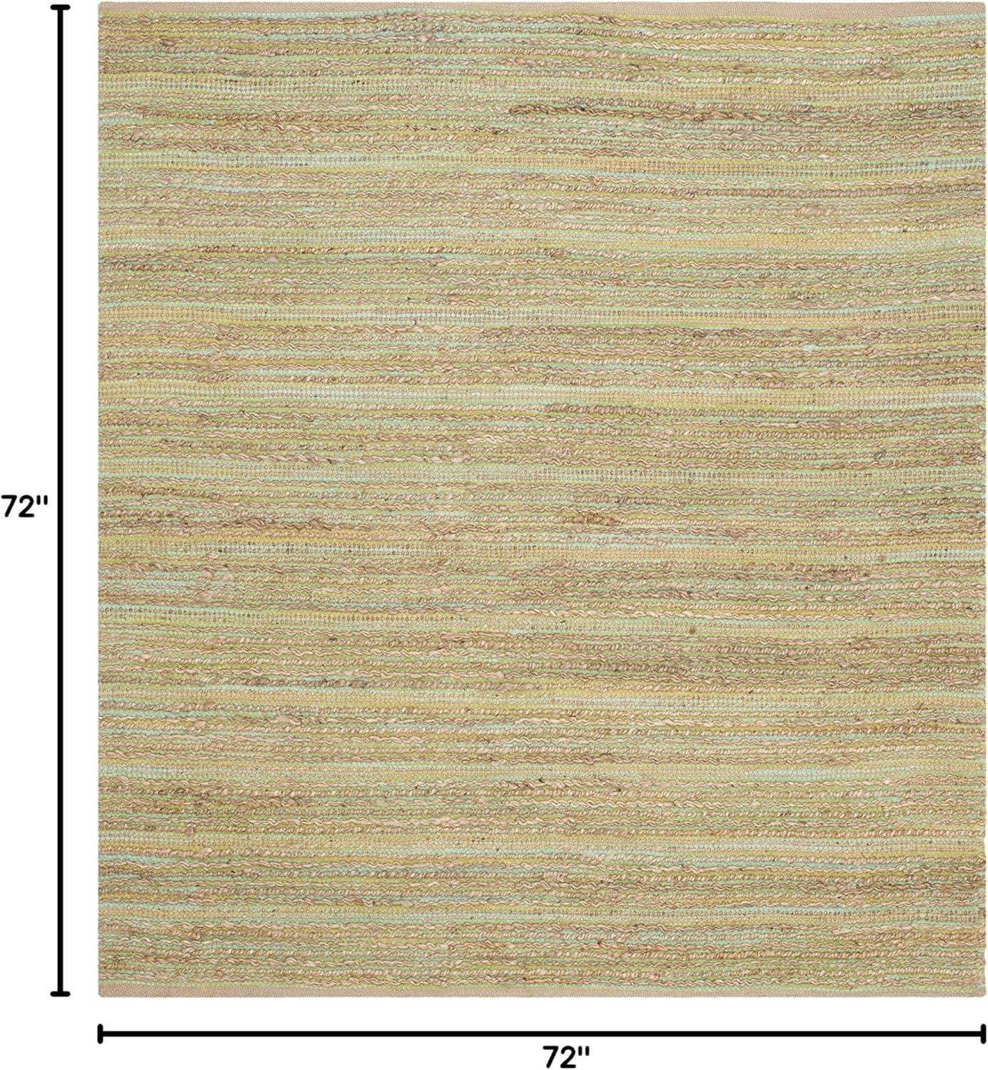 Cape Cod CAP851 Woven Indoor Area Rug - Green - 6'x6' - Safavieh
