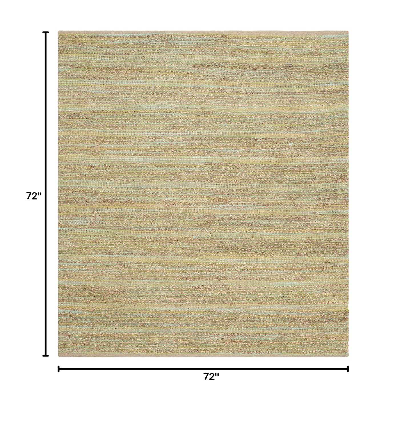 Cape Cod CAP851 Woven Indoor Area Rug - Green - 6'x6' - Safavieh