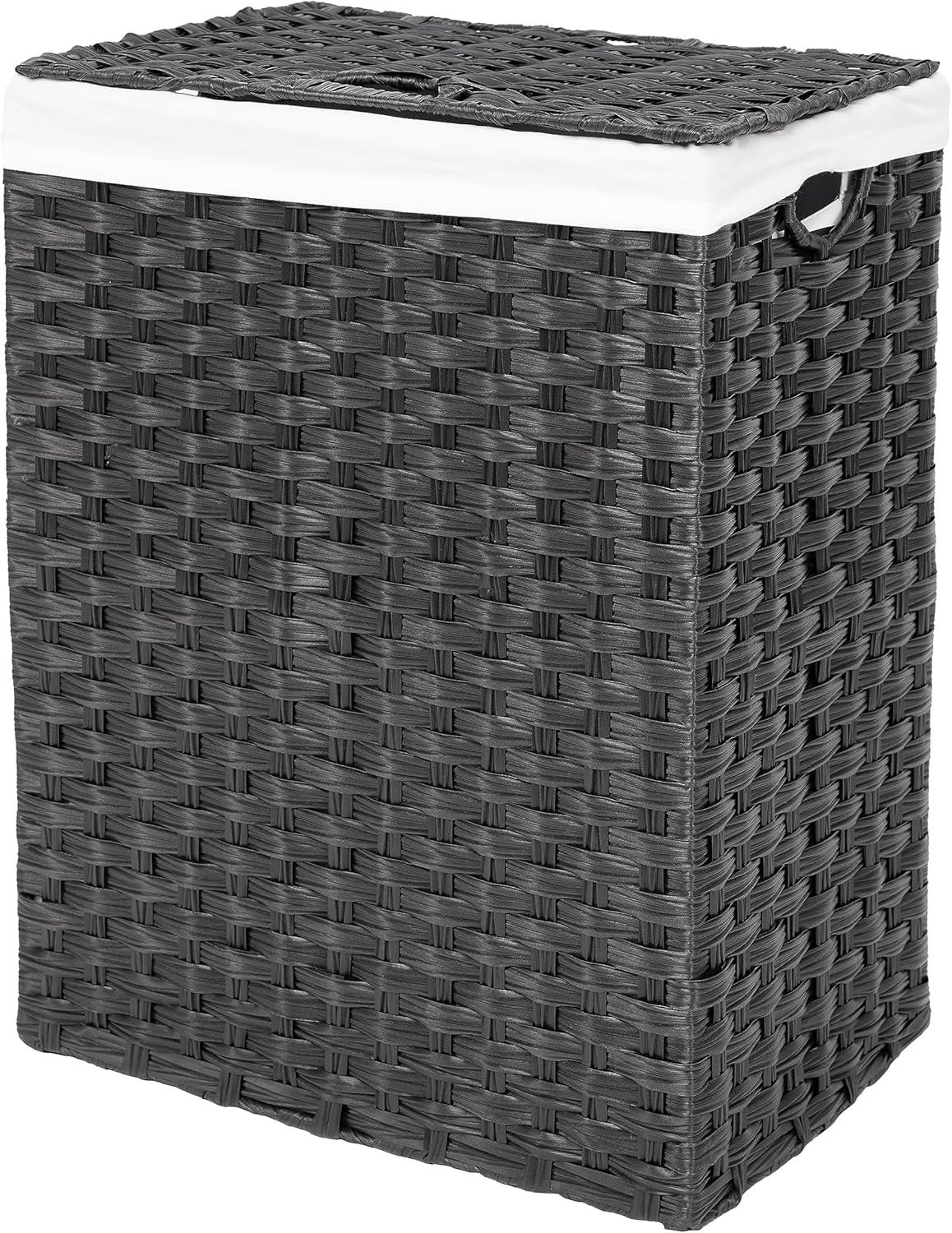 Handwoven Rectangle Laundry Hamper