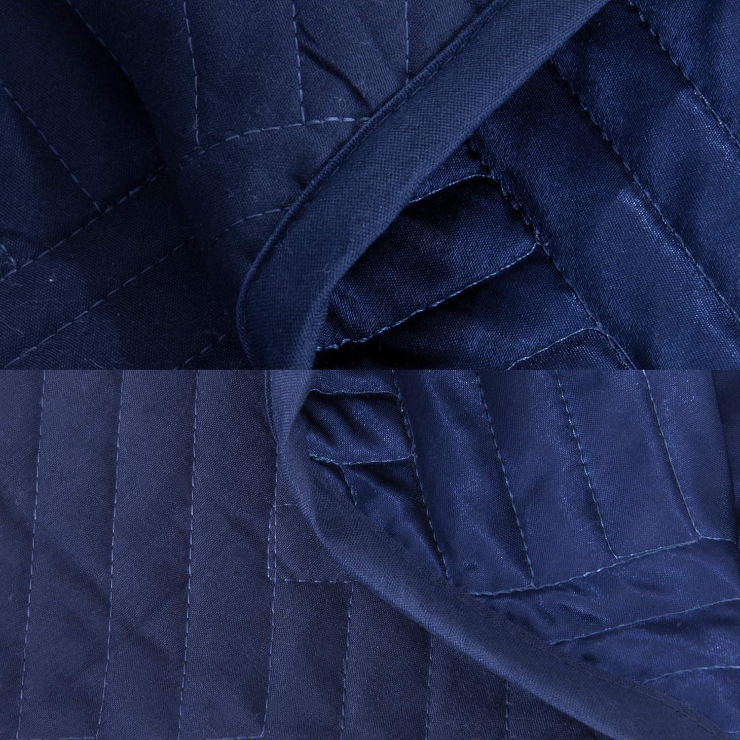 NTBAY 3 Pieces Quilt Set, Silk Satin Geometric Pattern Quilted Coverlet Set (1 Quilt, 2 Pillow Shams) - NTBAY