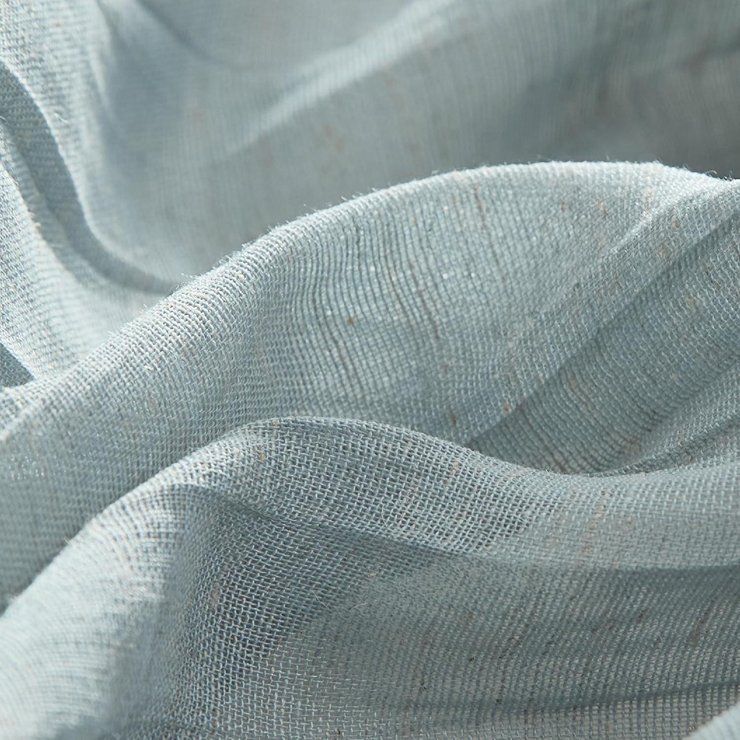 Solid Semi-Sheer Curtain Panels (Set of 2)