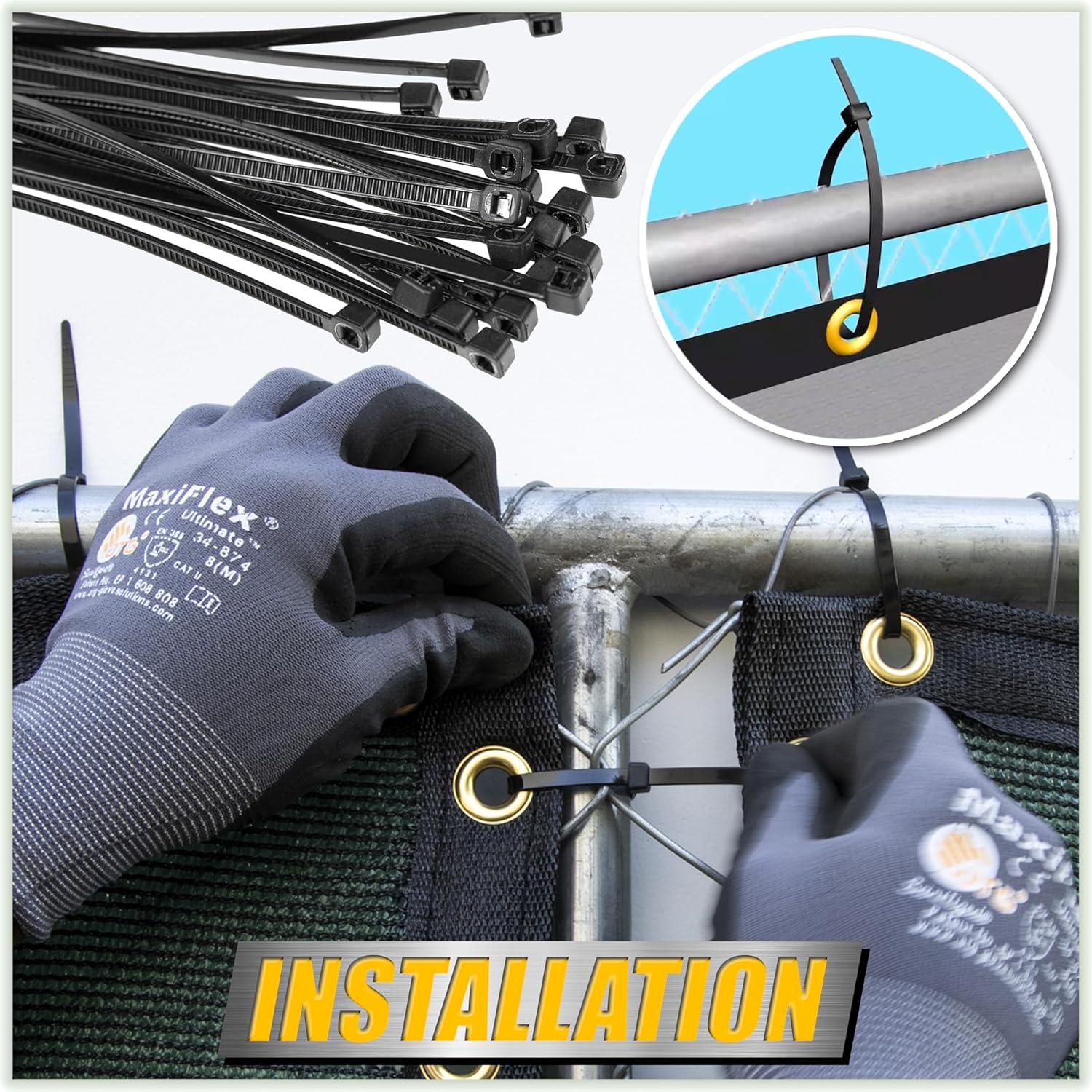 ColourTree Colour Tree Privacy Screen & Windscreen Fabric Cover – Durable Outdoor Fence Protection, UV-Resistant, Easy Installation