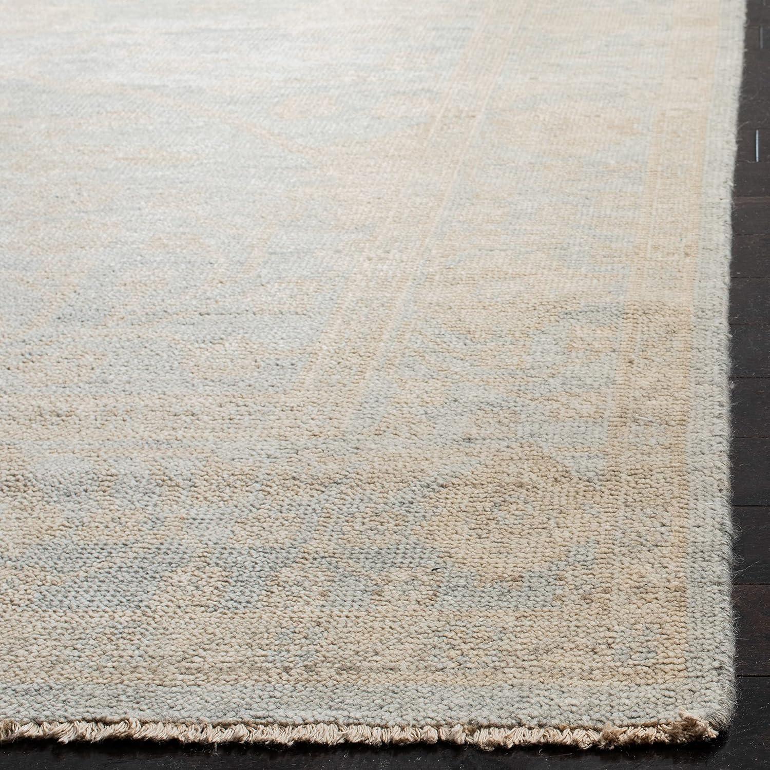 Izmir IZM134 Hand Knotted Area Rug - Light Blue/Ivory - 6'x9' - Safavieh