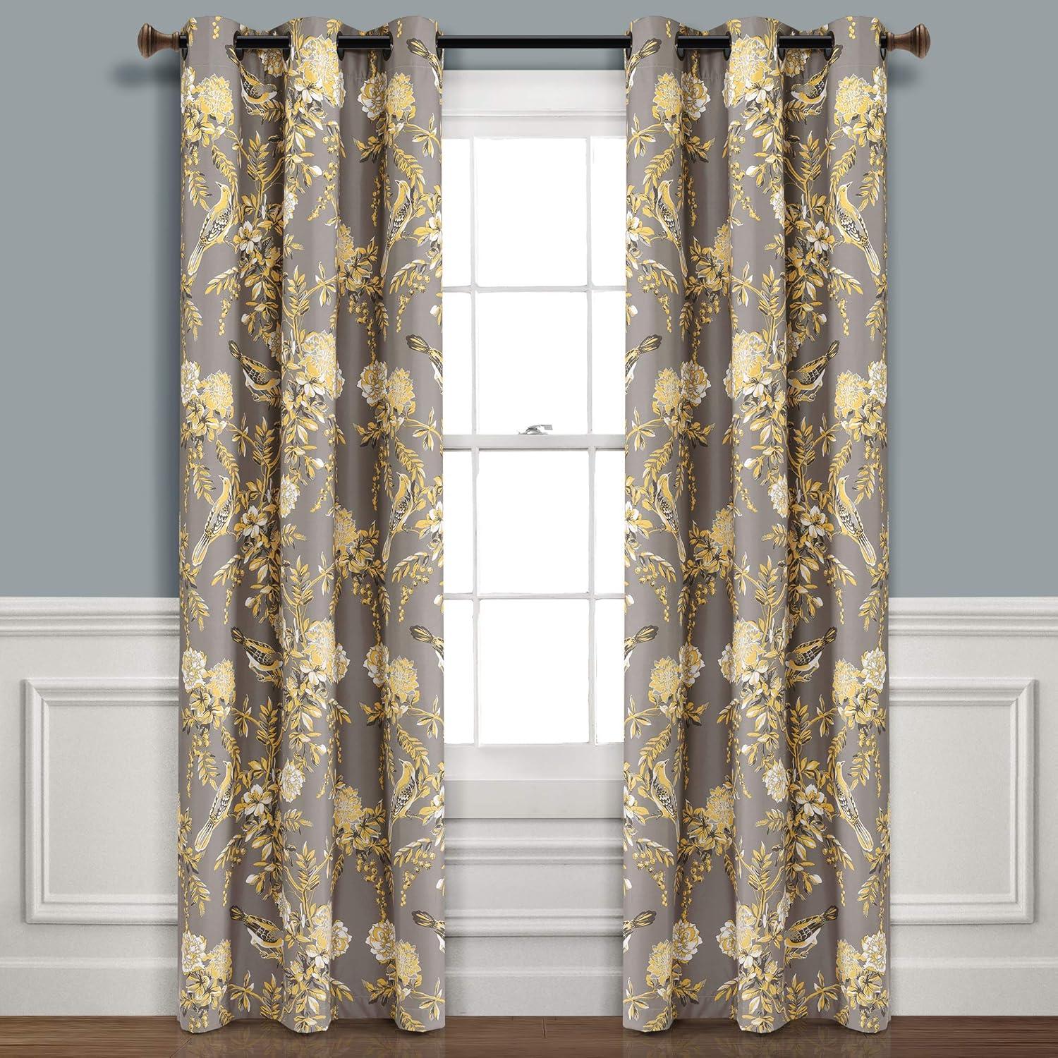Lush Decor Foreston Floral Max Blackout Thermal Curtain Panels (Set of 2)