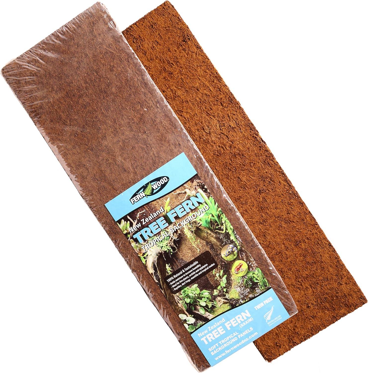 Fern Wood New Zealand Tree Fern Tropical Background Panel 18x6x0.6 Twin Pack