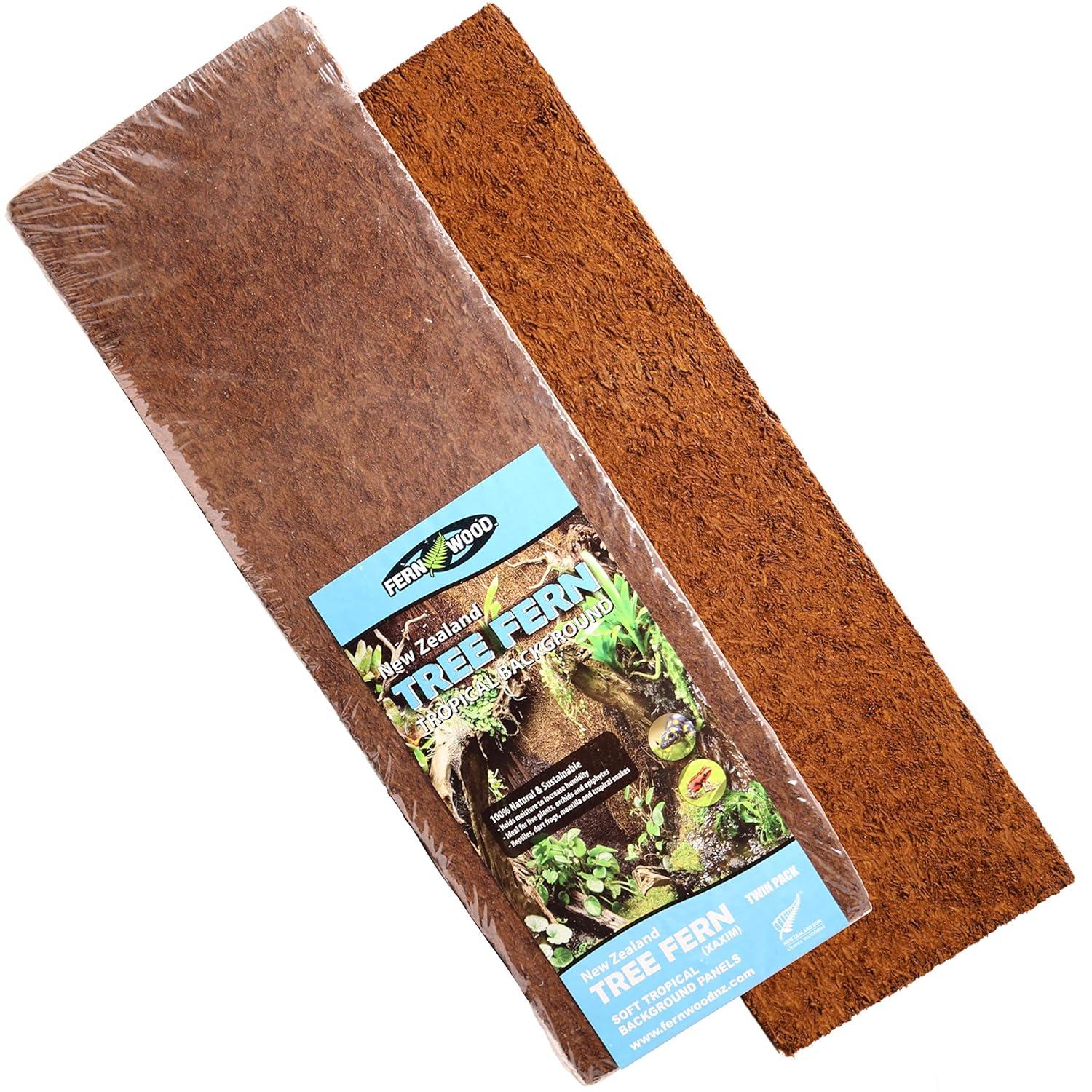 Fern Wood New Zealand Tree Fern Tropical Background Panel 18x6x0.6 Twin Pack