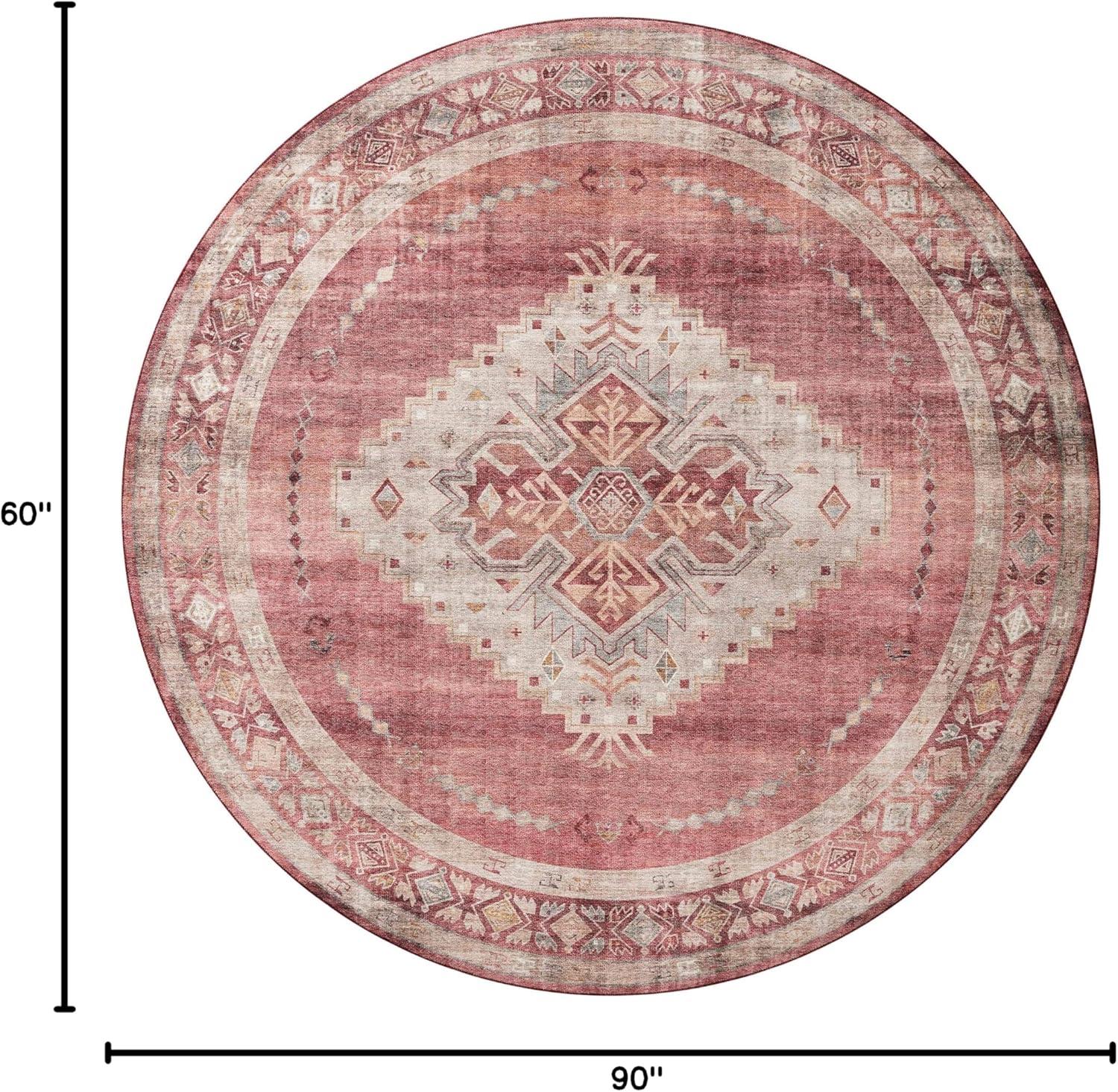 Loloi II Heidi Collection HEI-03 Sunset / Natural, Southwestern Area Rug 5'-0" x 7'-6"