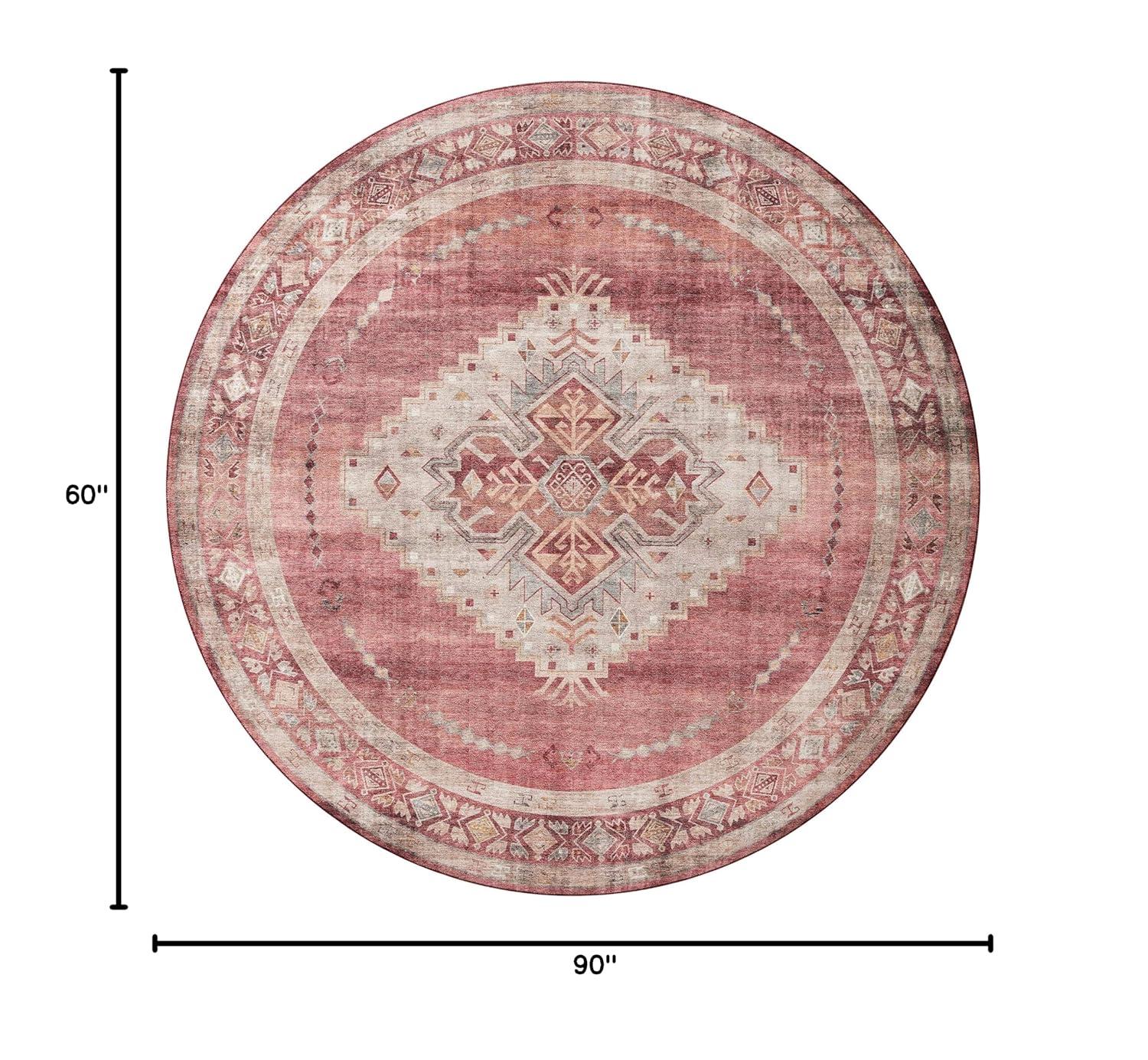 Loloi II Heidi Collection HEI-03 Sunset / Natural, Southwestern Area Rug 5'-0" x 7'-6"