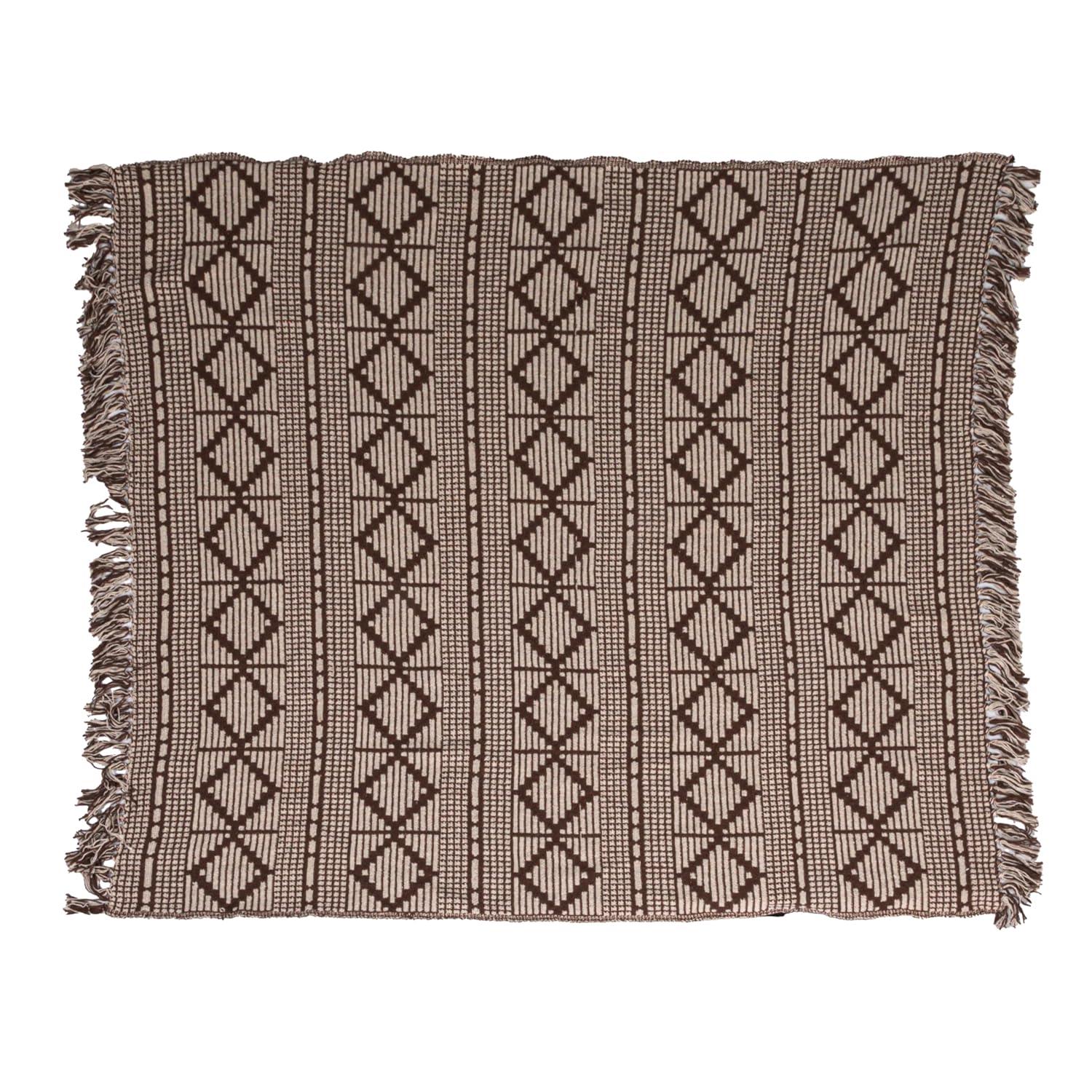 Bloomingville Hand Woven Throw Blanket