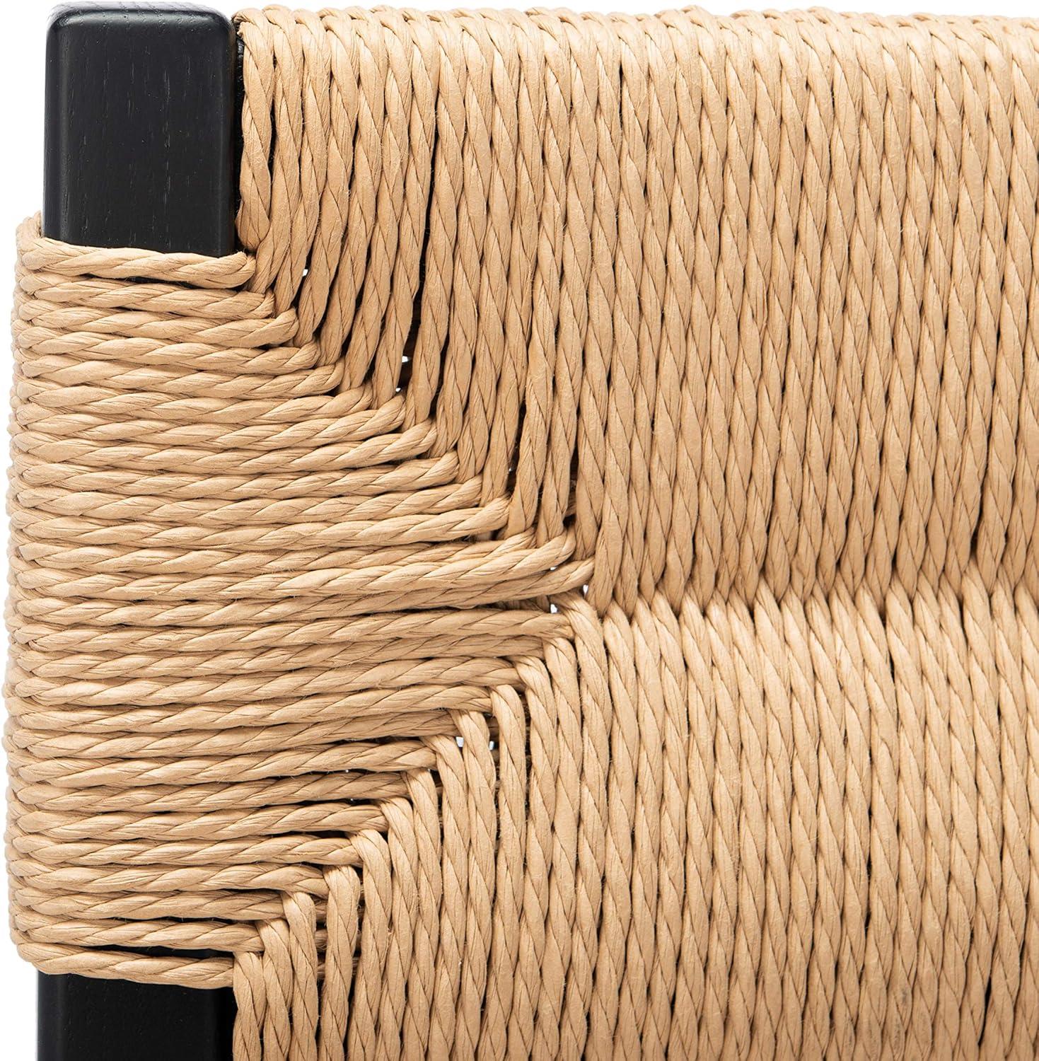 SAFAVIEH Couture Cody Coastal Rattan Solid Dining Chair, Natural (Set of 2)