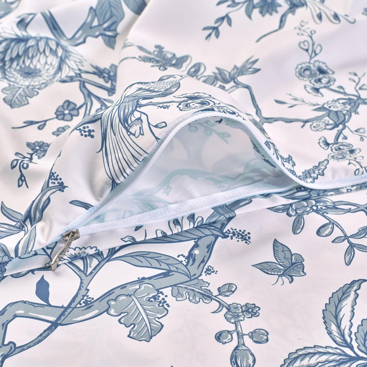Chanasya Chanasya Antique Toile Double Brushed Microfiber Duvet Cover Set