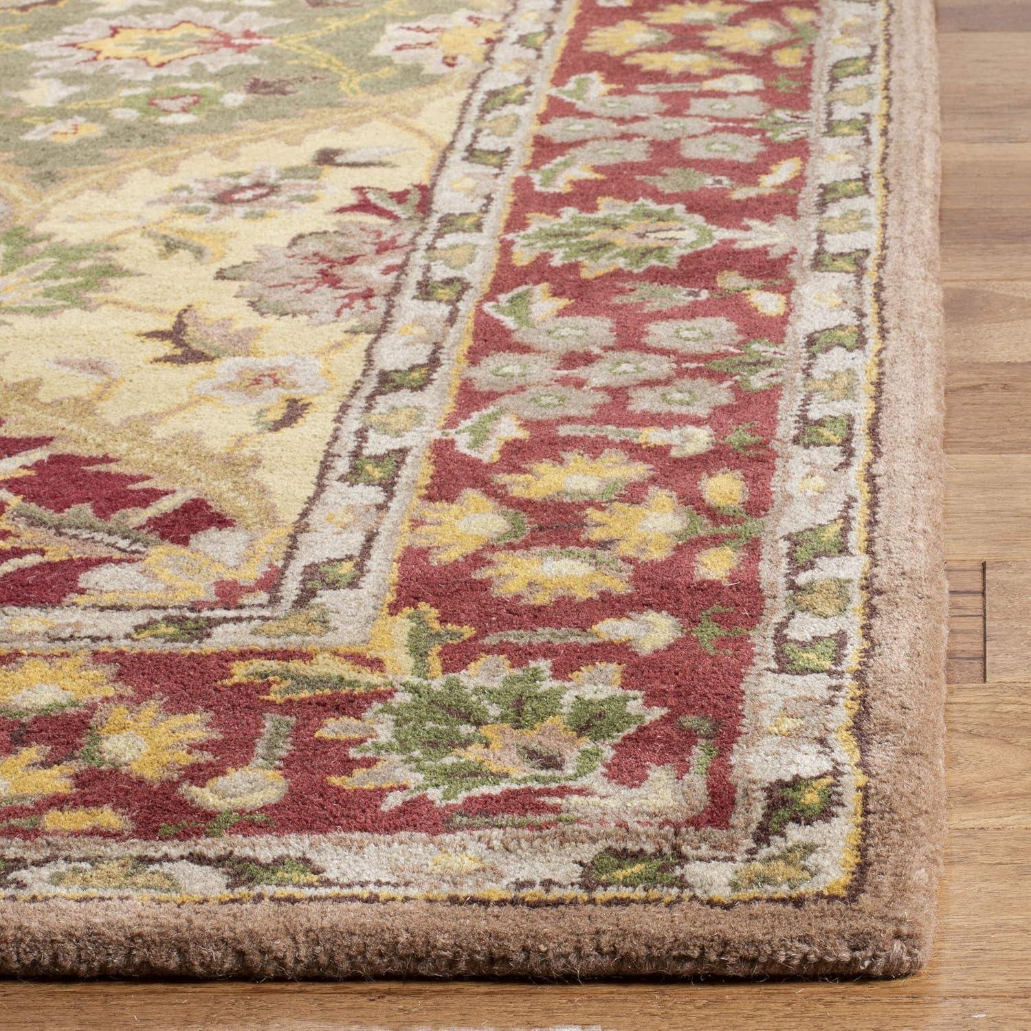 Heritage Multicolor Hand-Tufted Wool Rectangular Area Rug, 5' x 8'