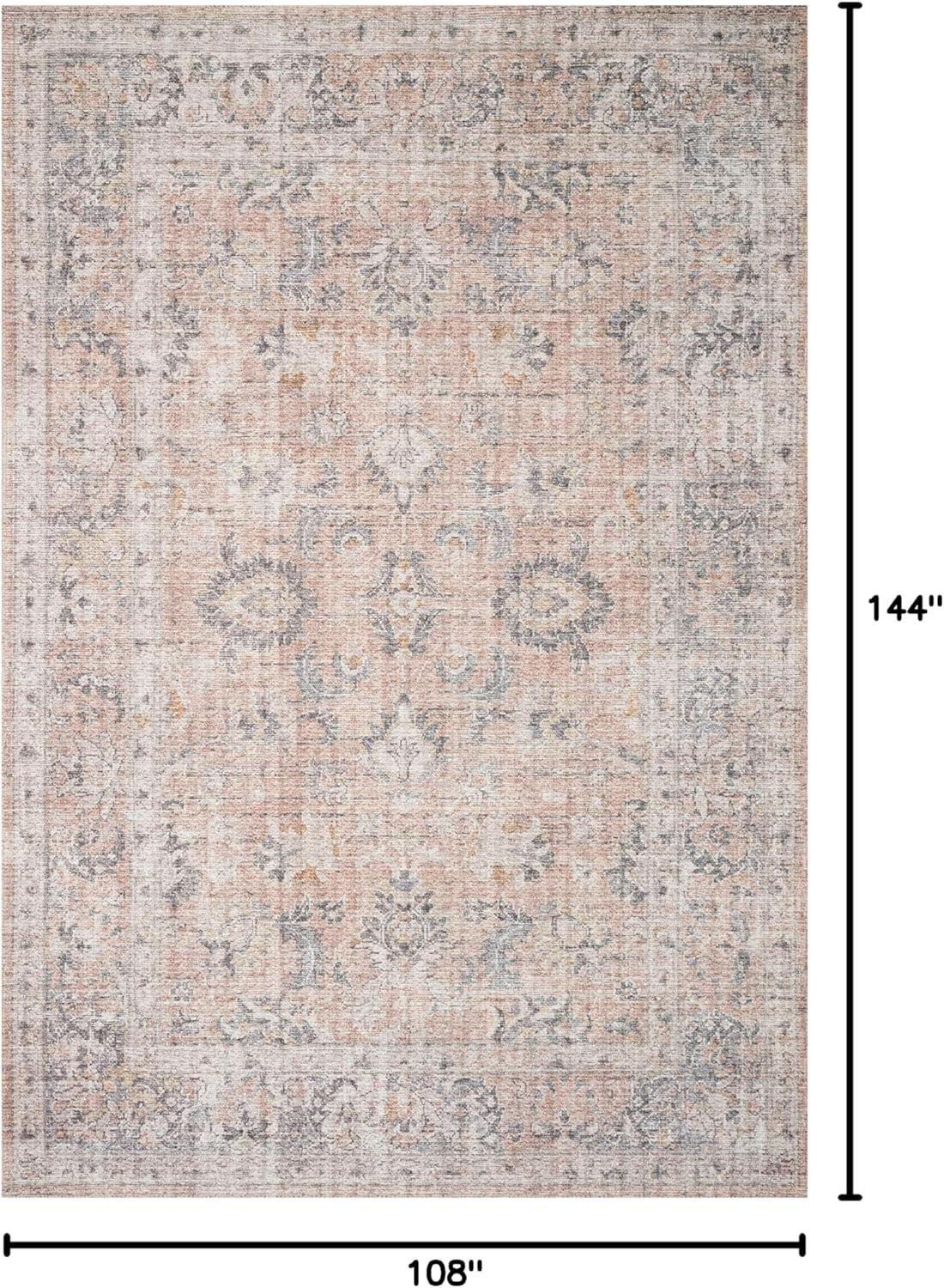 Roze Rug - Blush and Grey / 9' x 12'