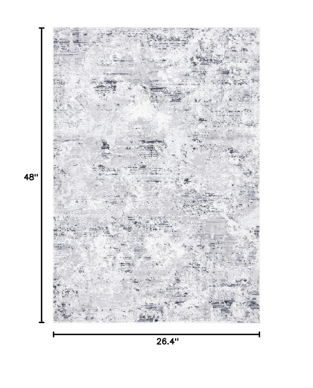 Amelia ALA705 Power Loomed Accent Rug - Grey/Ivory - 2'2"x4' - Safavieh.