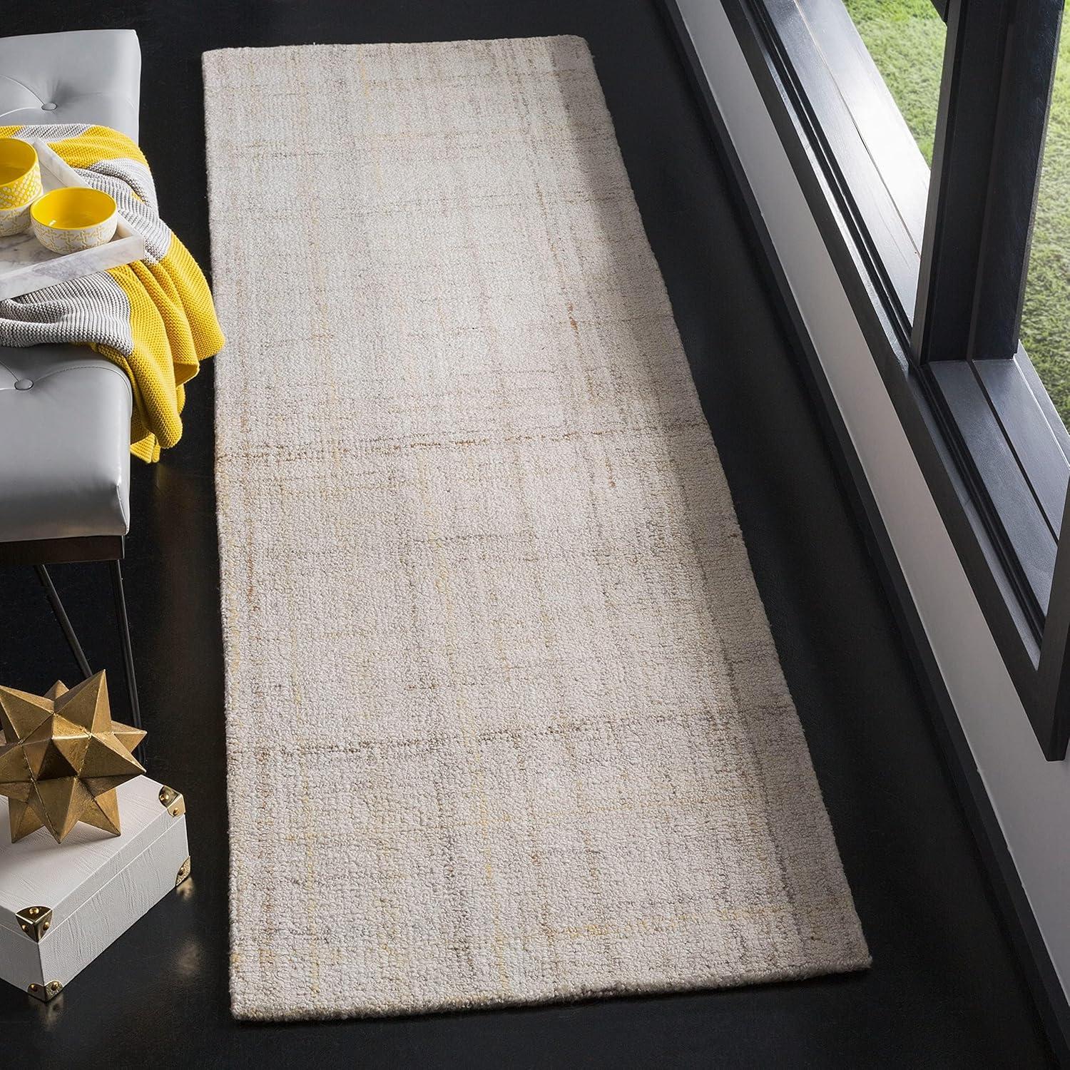 Abstract ABT141 Handmade Indoor Accent Rug - Ivory/Beige - 2'-3"x4' - Safavieh