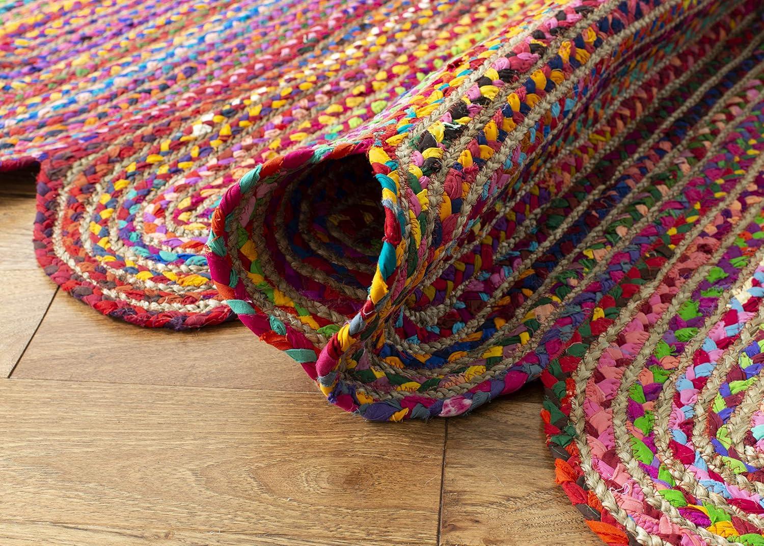 Cape Cod CAP208 Woven Indoor Area Rug - Red/Multi - 6'x9' - Safavieh