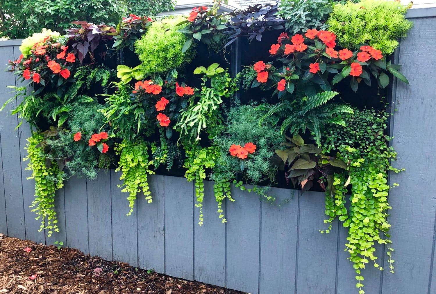 Delectable Garden Cloth 12 Pocket Hanging Vertical Garden Wall Planter 33 in L X 29 in W