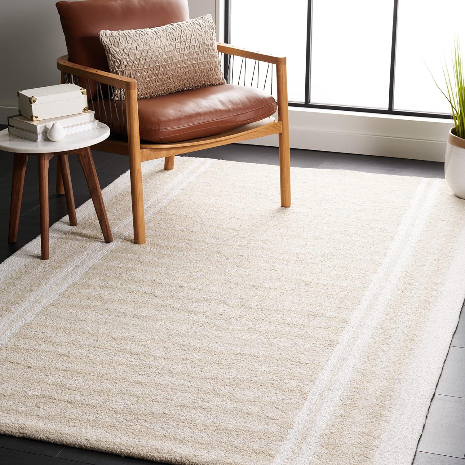 Capri CPR710 Hand Tufted Area Rug - Beige/Ivory - 4'x6' - Safavieh.