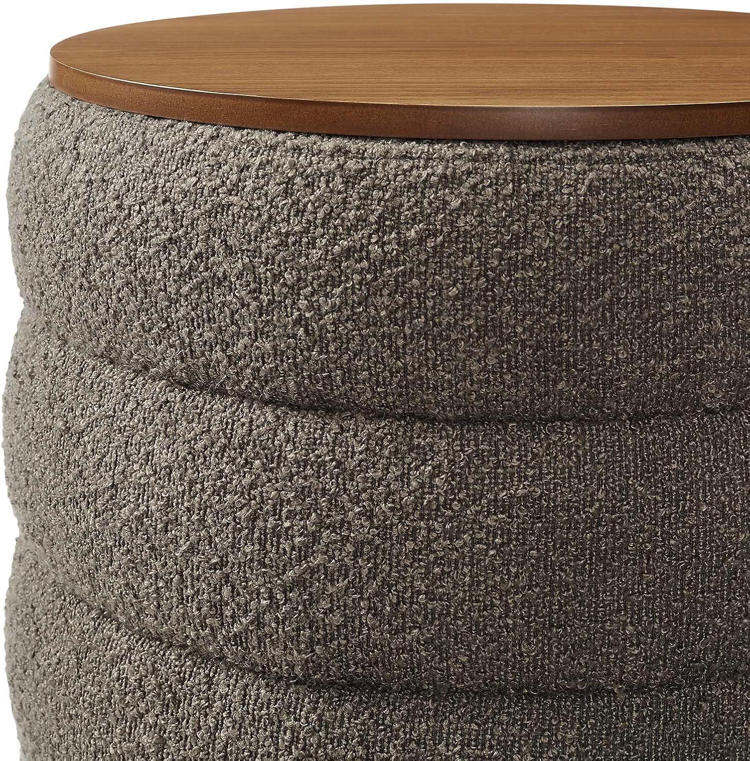 Modway Modway Mezzo 17.3" Wide Round Storage Ottoman