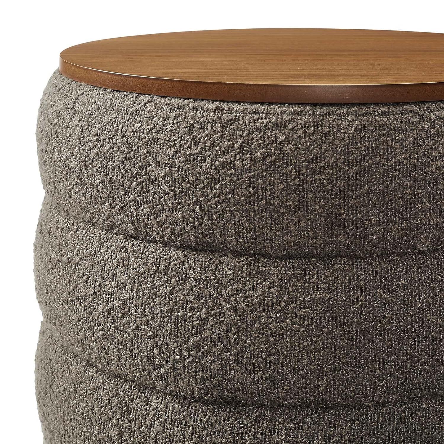 Modway Modway Mezzo 17.3" Wide Round Storage Ottoman