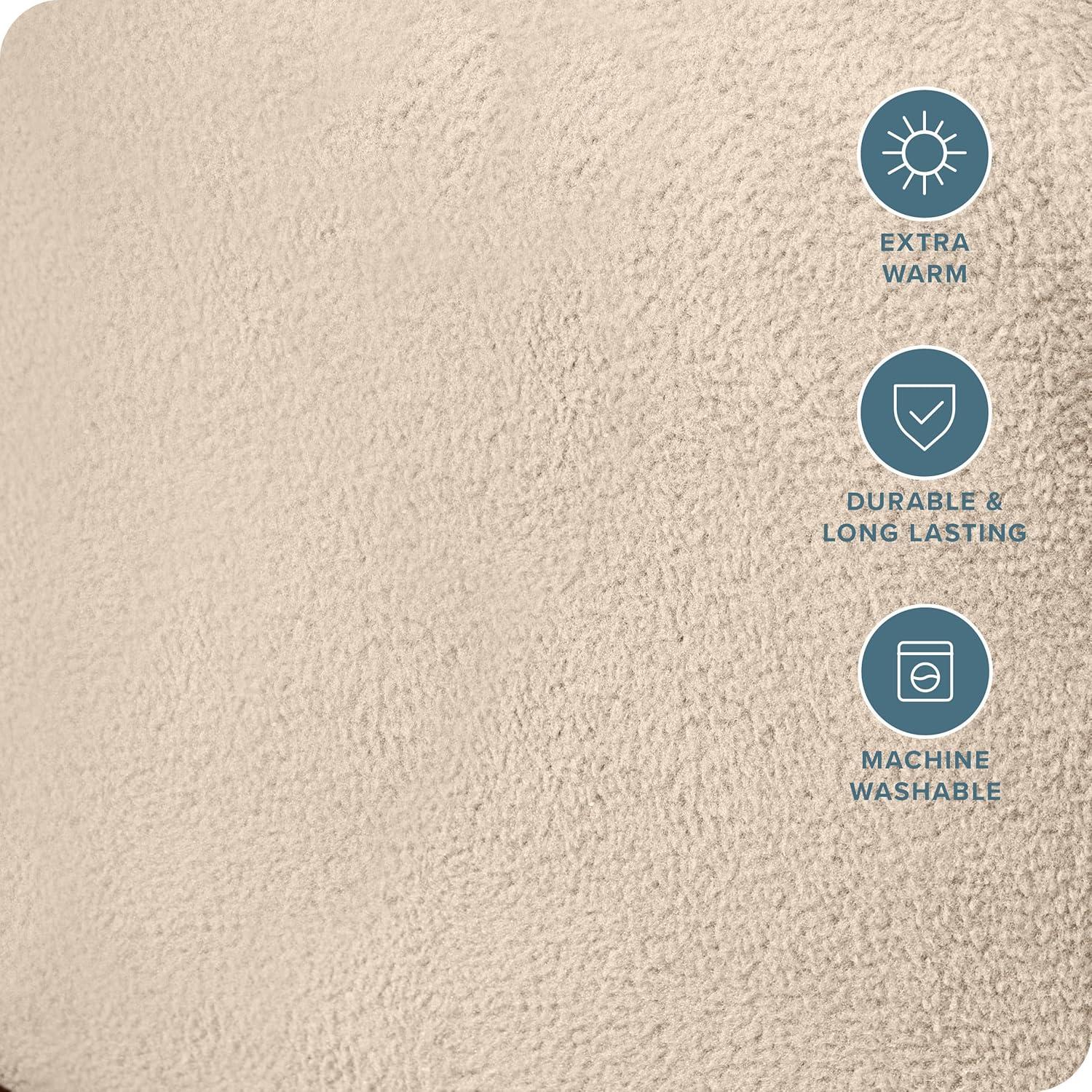 Bare Home Micro Fleece Super Soft Fitted Sheet
