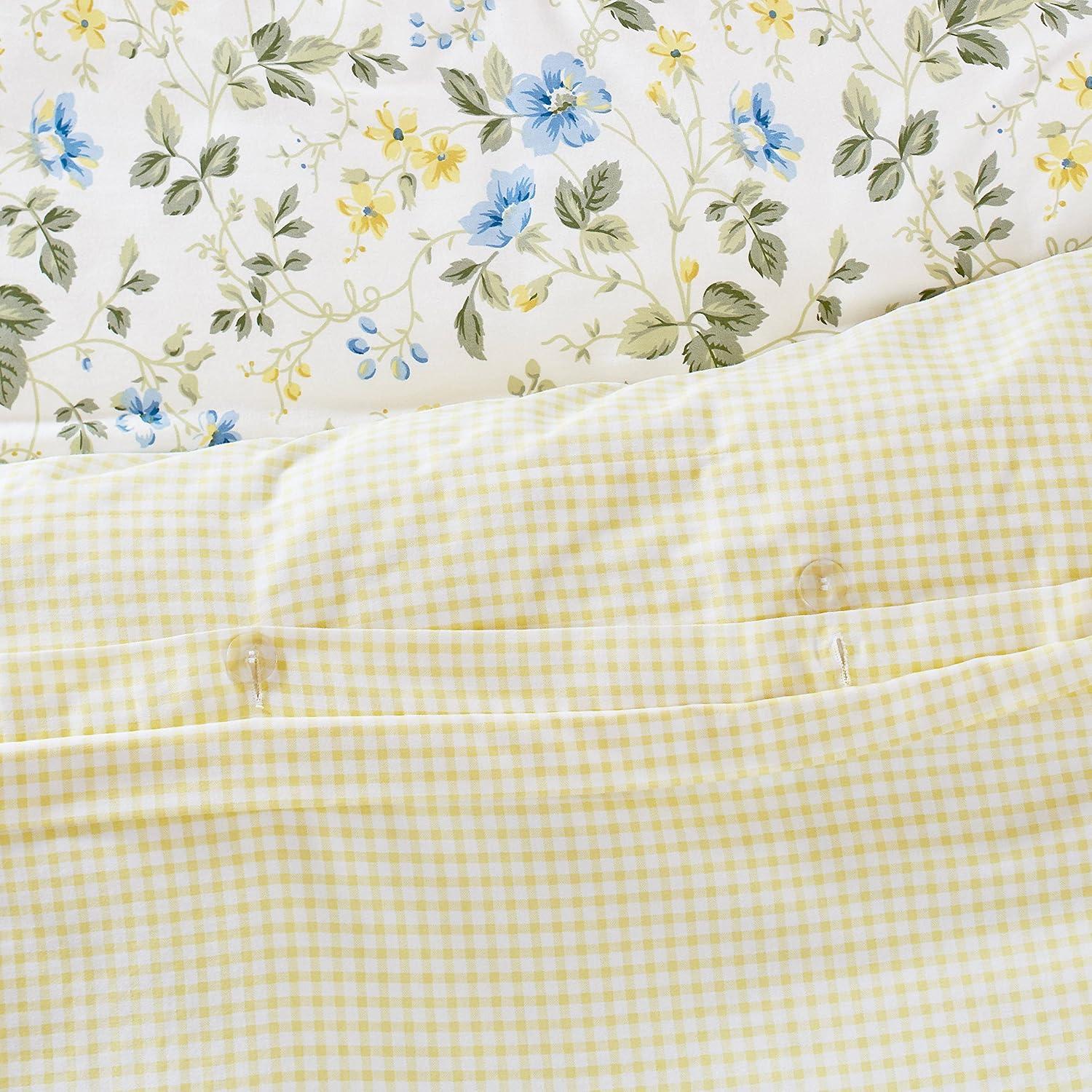 Laura Ashley Laura Ashley Meadow Floral Cotton Blue Duvet Cover Set