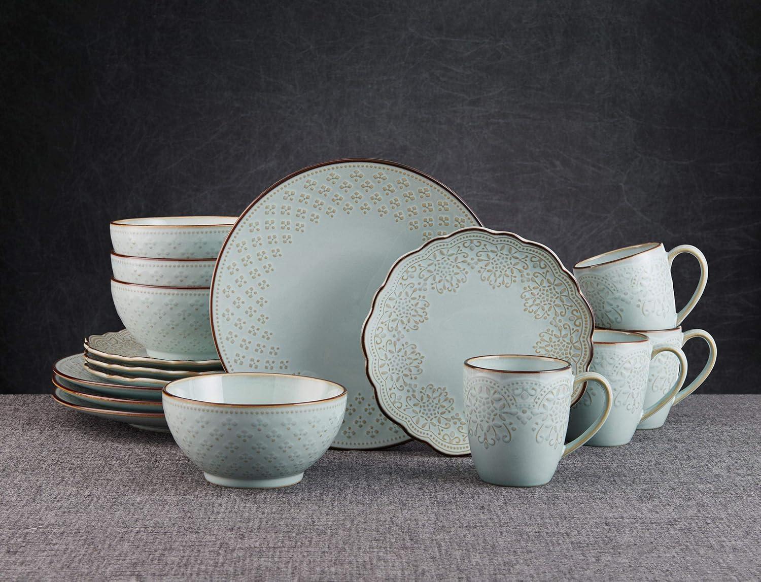 Joanne 16-Piece Stoneware Dinnerware Set, Service for 4