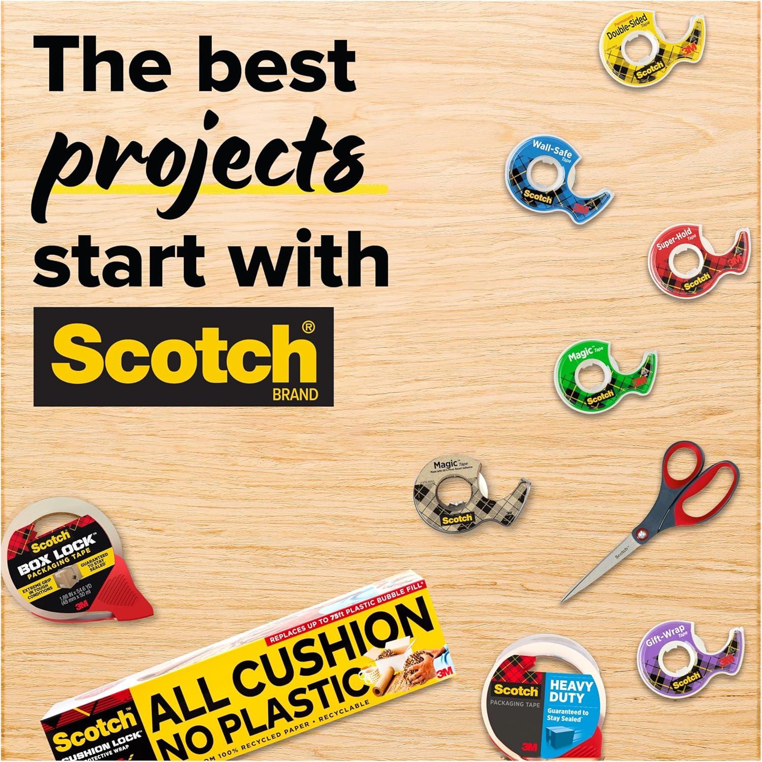 Scotch Magic Tape, 3/4 in. x 300 in., 4 Dispensers/Pack
