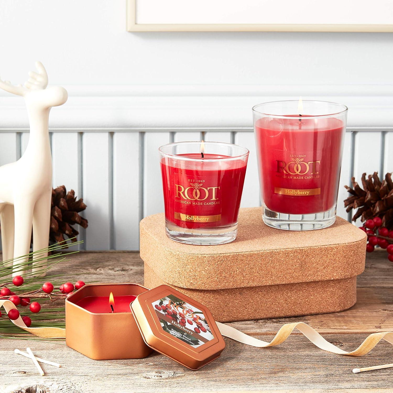 Root Candles Hollyberry Scented Jar Candle