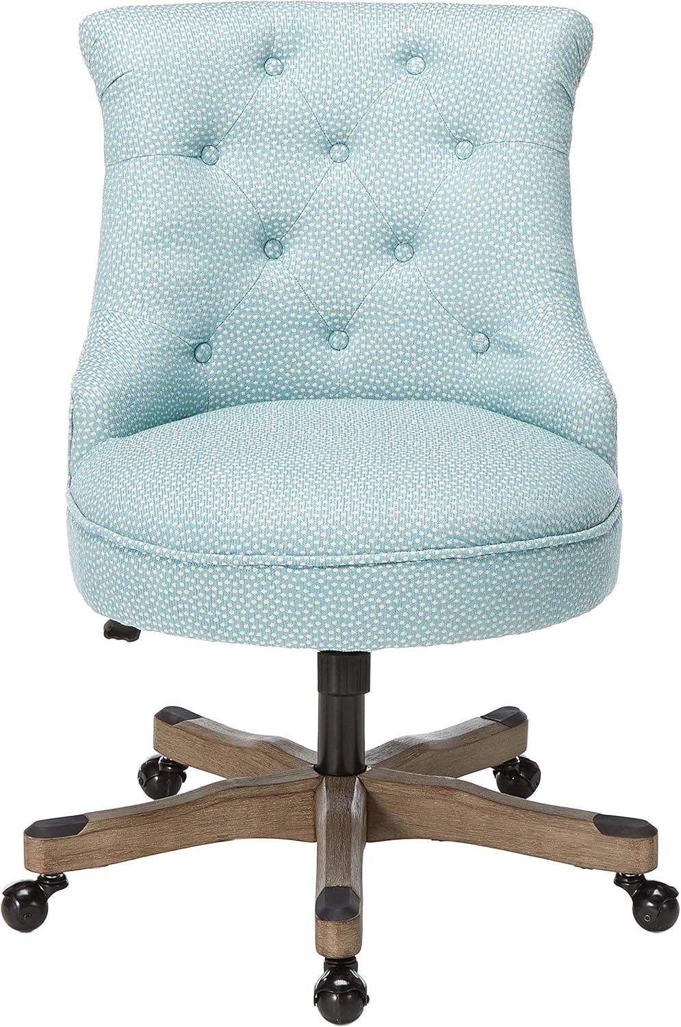 Sinclair Tufted Swivel Office Chair with Casters, Adjustable - Linon