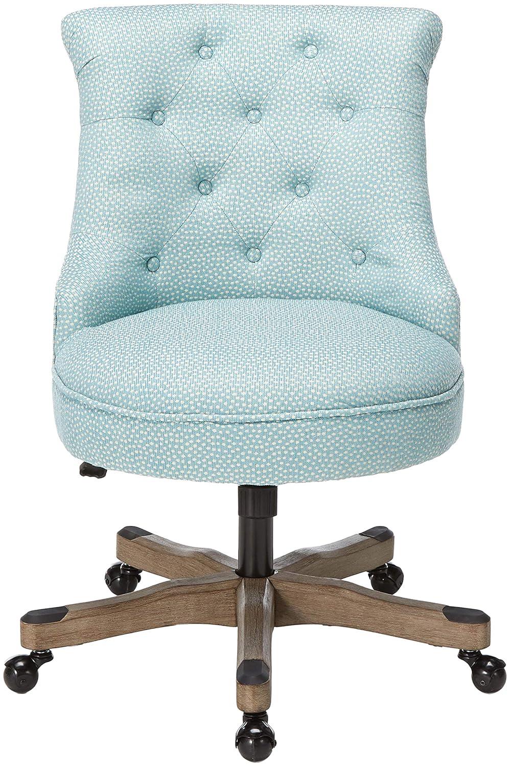 Sinclair Tufted Swivel Office Chair with Casters, Adjustable - Linon