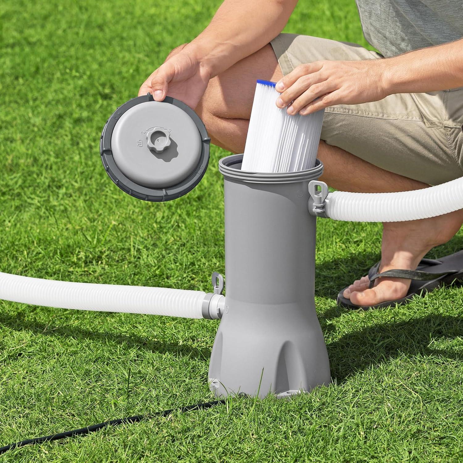 Bestway Bestway Flowclear 1,000 Gallons per Hour Above Ground Swimming Pool Filter Pump