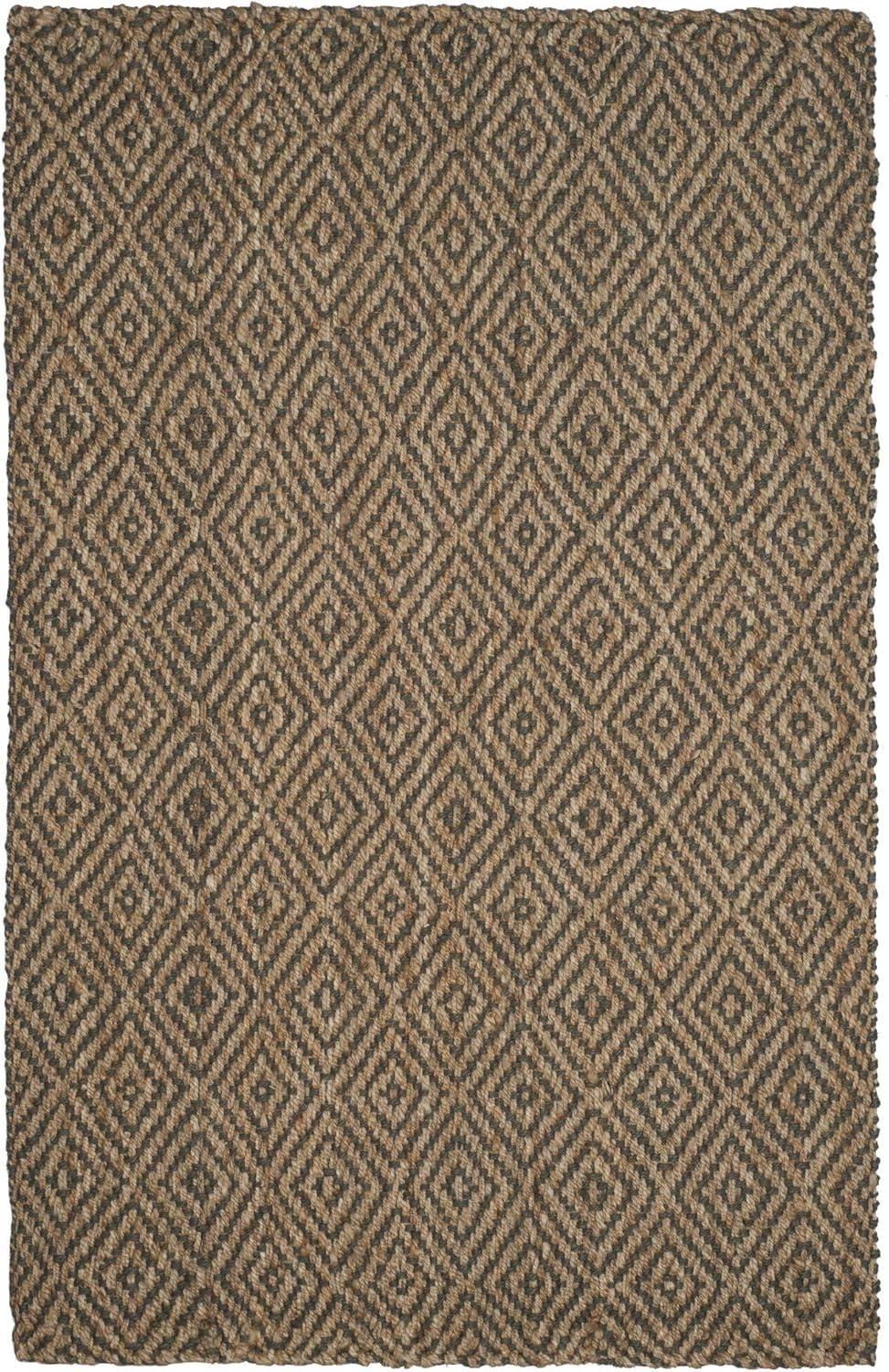 Natural Fiber NF181 Hand Woven Indoor Area Rug - Natural/Grey - 5'x8' - Safavieh.