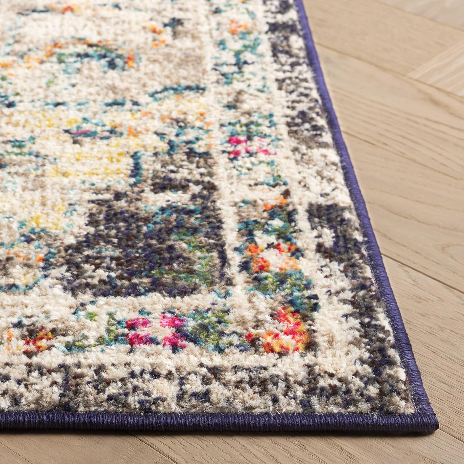 Madison MAD473 Power Loomed Indoor Area Rug - Black/Gold - 5'3"x7'6" - Safavieh