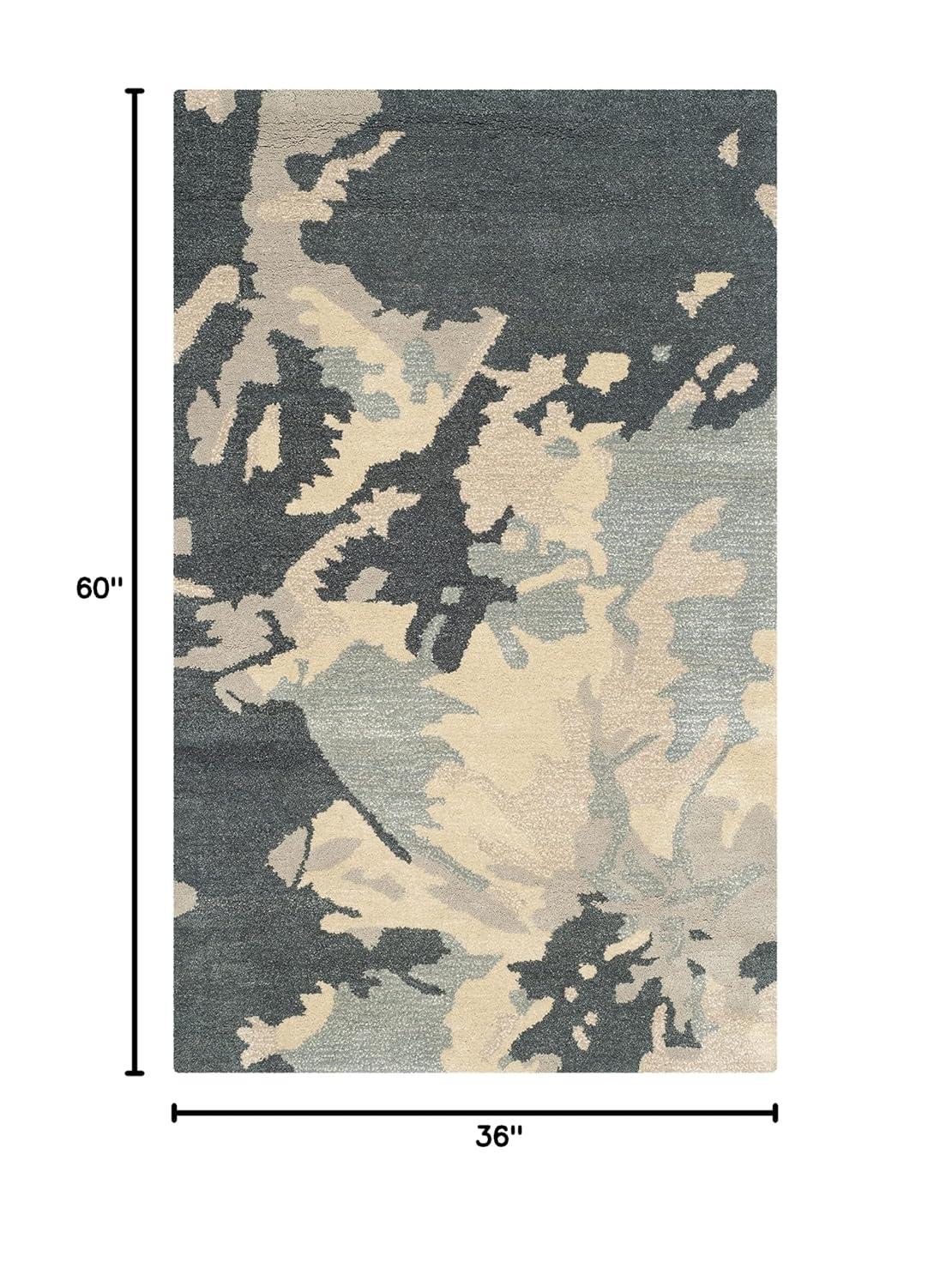 Bella BEL670 Hand Tufted Accent Rug - Steel Blue - 3'x5' - Safavieh.