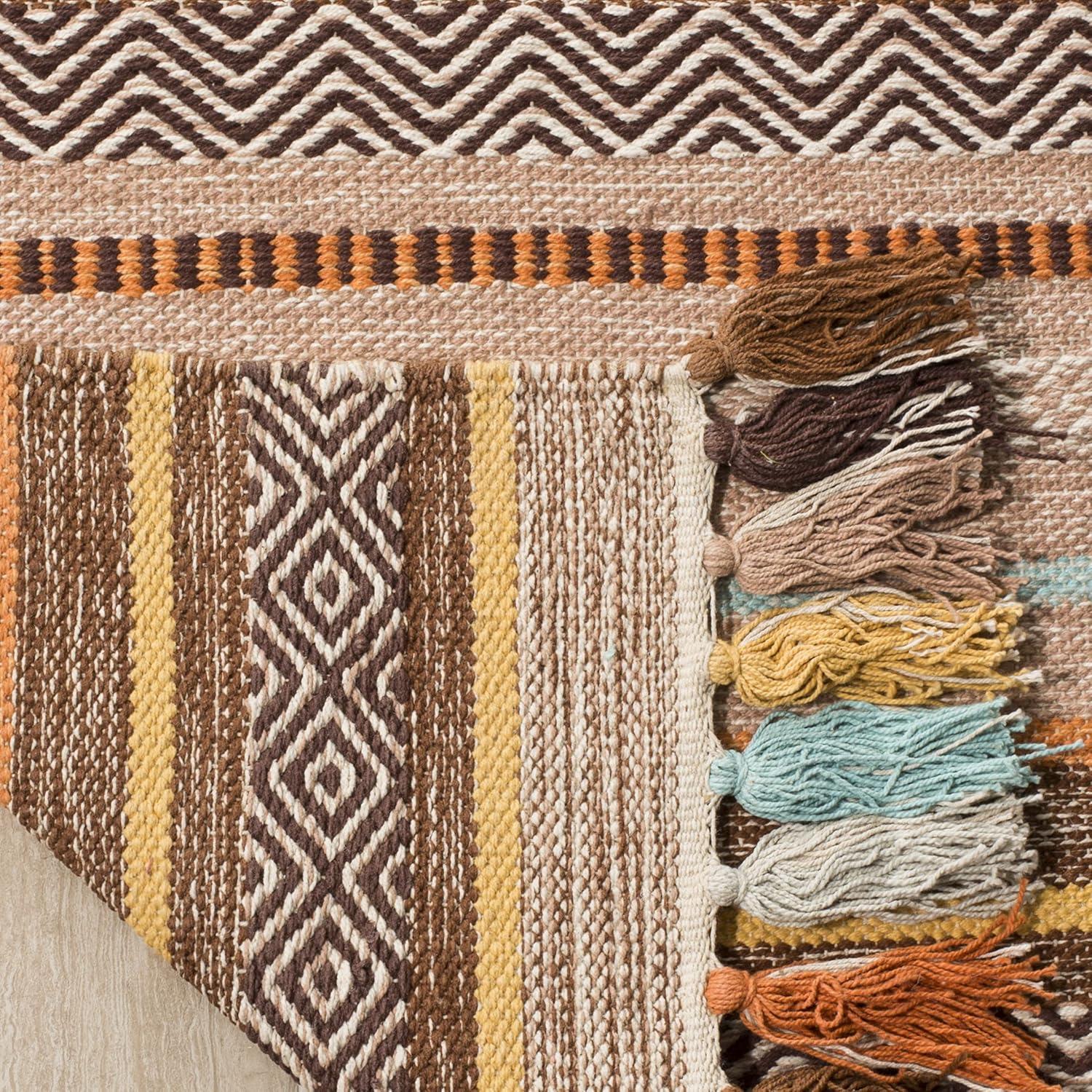 Montauk MTK901 Hand Woven Indoor Area Rug - Brown/Multi - 5'x8' - Safavieh.