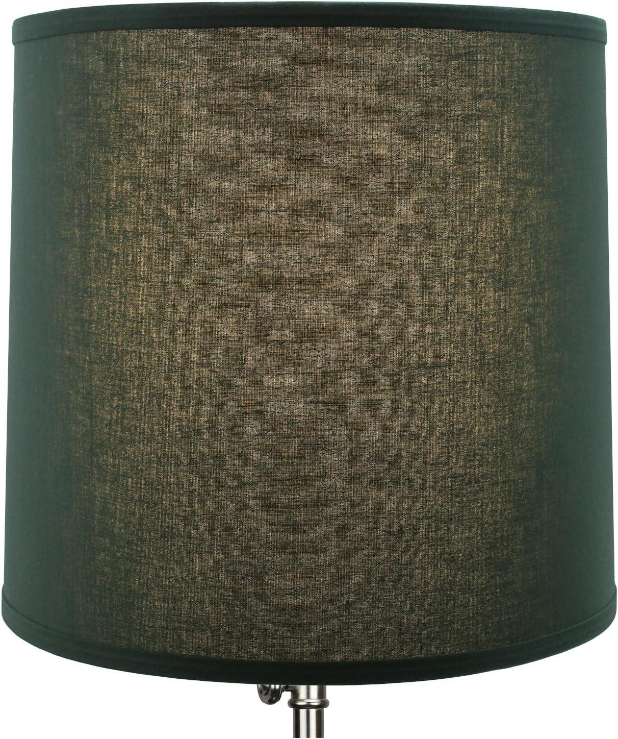 Hunter Green Linen Round Table Lamp Shade 12" x 13"