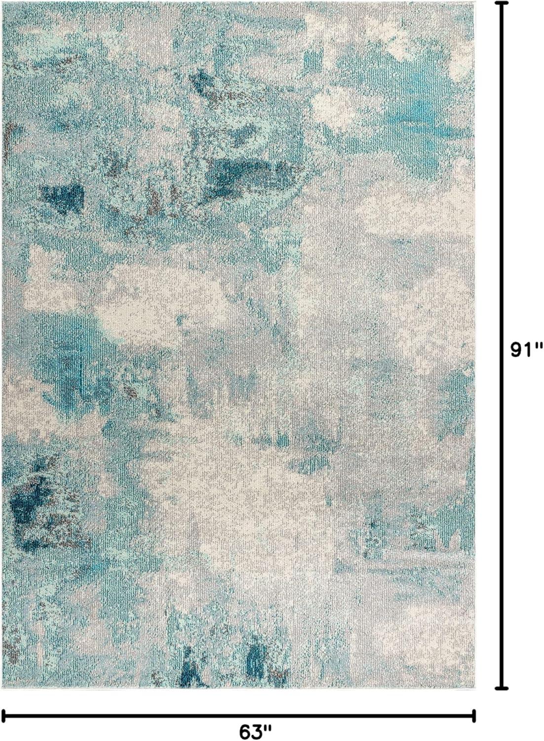 Contemporary POP Modern Abstract Vintage Area Rug - JONATHAN Y