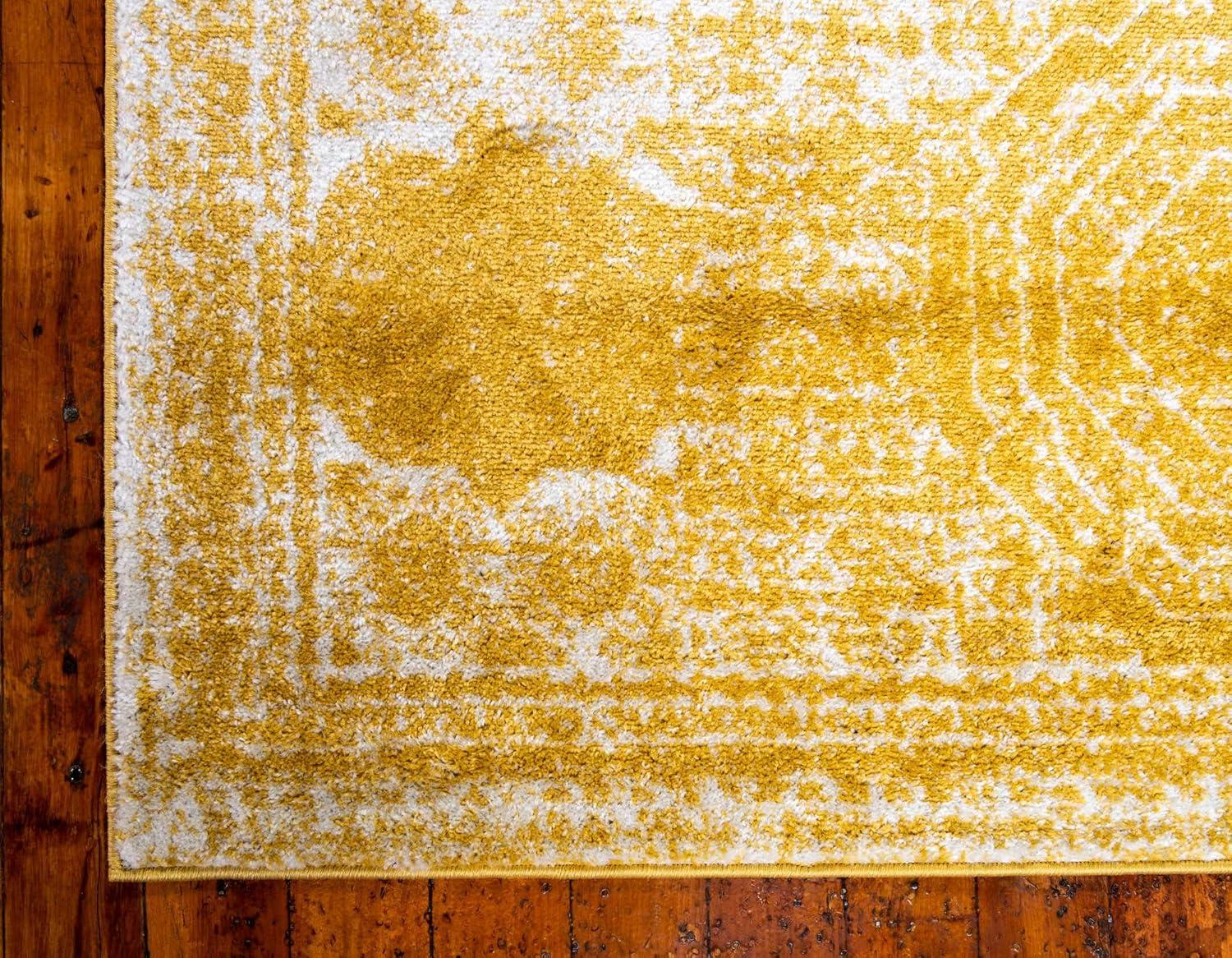 Bromley Wells Yellow 5 ft. x 8 ft. Area Rug