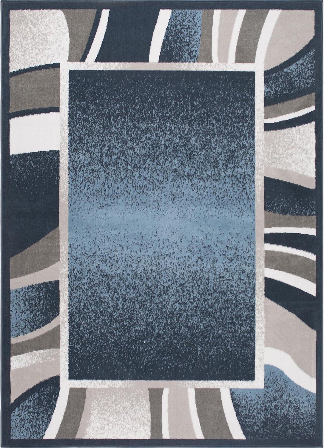 Home Dynamix Premium Rizzy Contemporary Abstract Border Area Rug