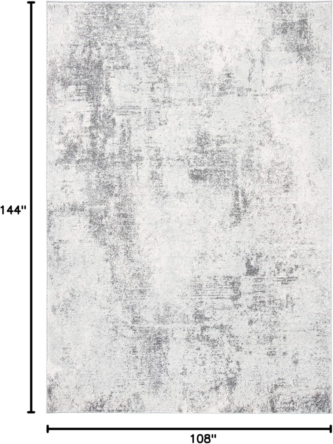 Tulum TUL209 Power Loomed Indoor Area Rug - Ivory/Grey - 9'x12' - Safavieh