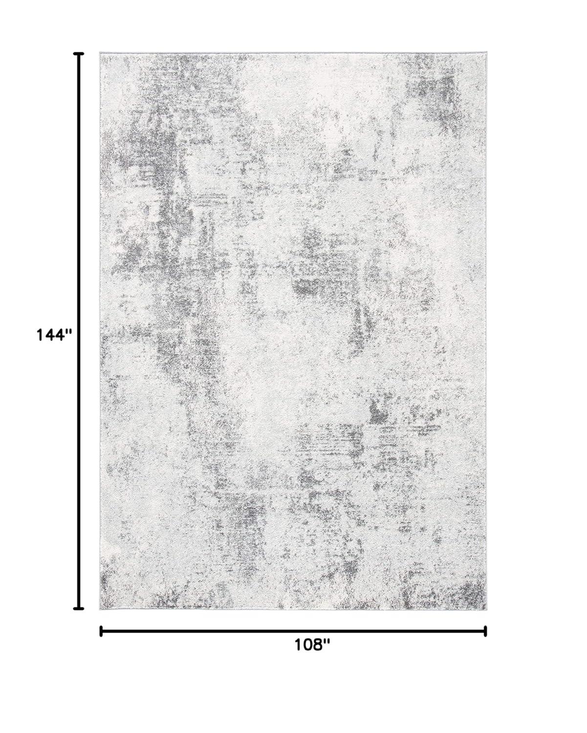 Tulum TUL209 Power Loomed Indoor Area Rug - Ivory/Grey - 9'x12' - Safavieh