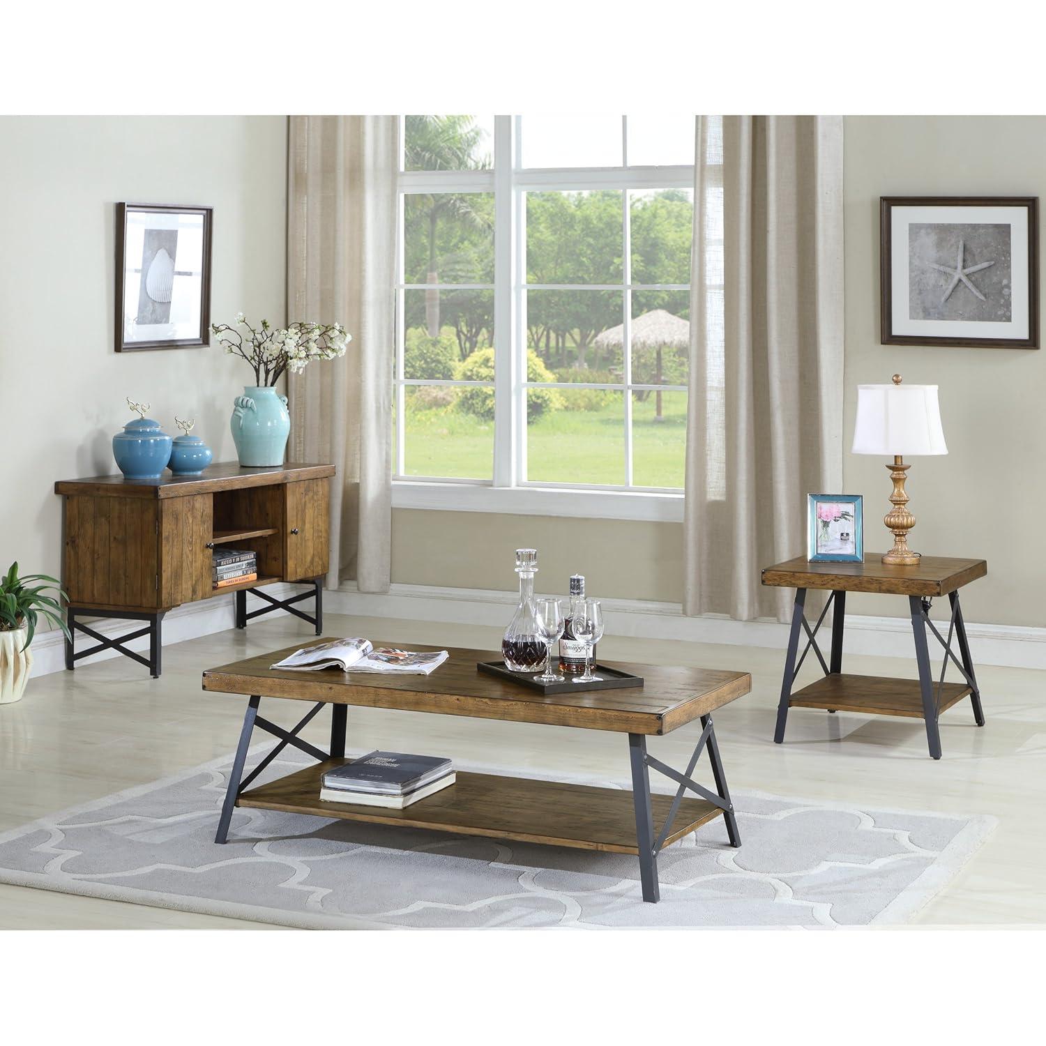 Laguna Solid Wood Top Coffee Table