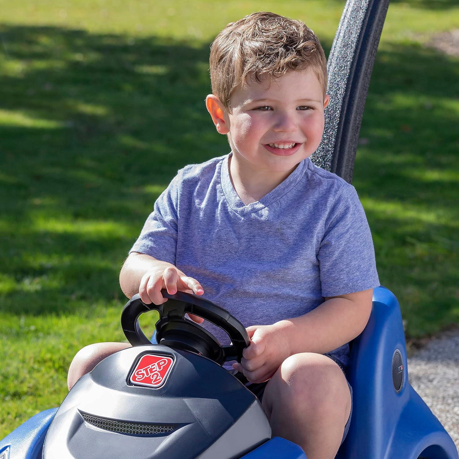 Step2 Push Around Blue Buggy GT Push Car and Ride on Toy for Toddlers